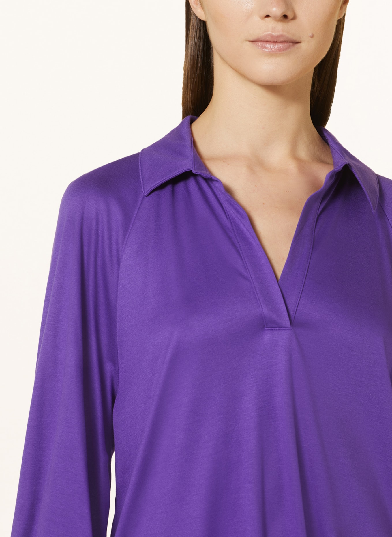 DESOTO Shirt blouse LUCY made of jersey, Color: PURPLE (Image 4)