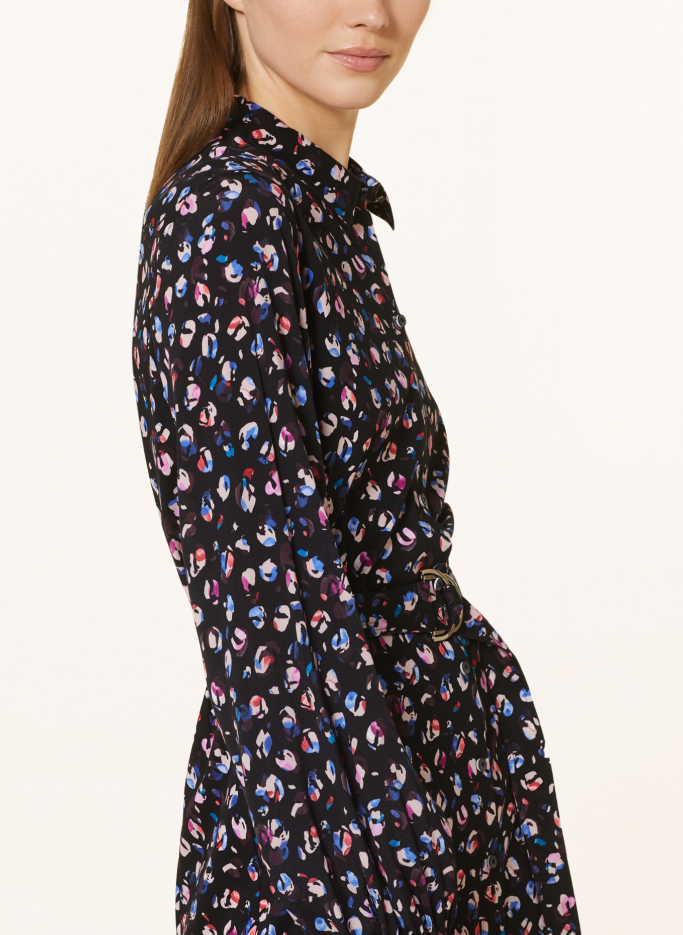 DESOTO Shirt dress KORA, Color: BLACK/ BLUE/ PINK (Image 4)