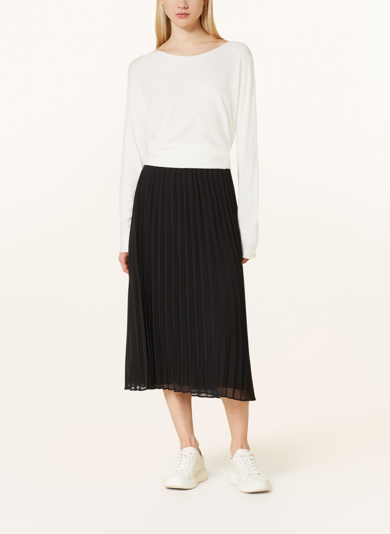 s.Oliver BLACK LABEL Pleated skirt, Color: BLACK (Image 2)