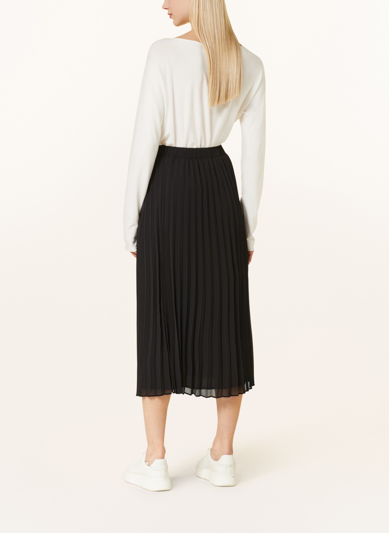 s.Oliver BLACK LABEL Pleated skirt, Color: BLACK (Image 3)