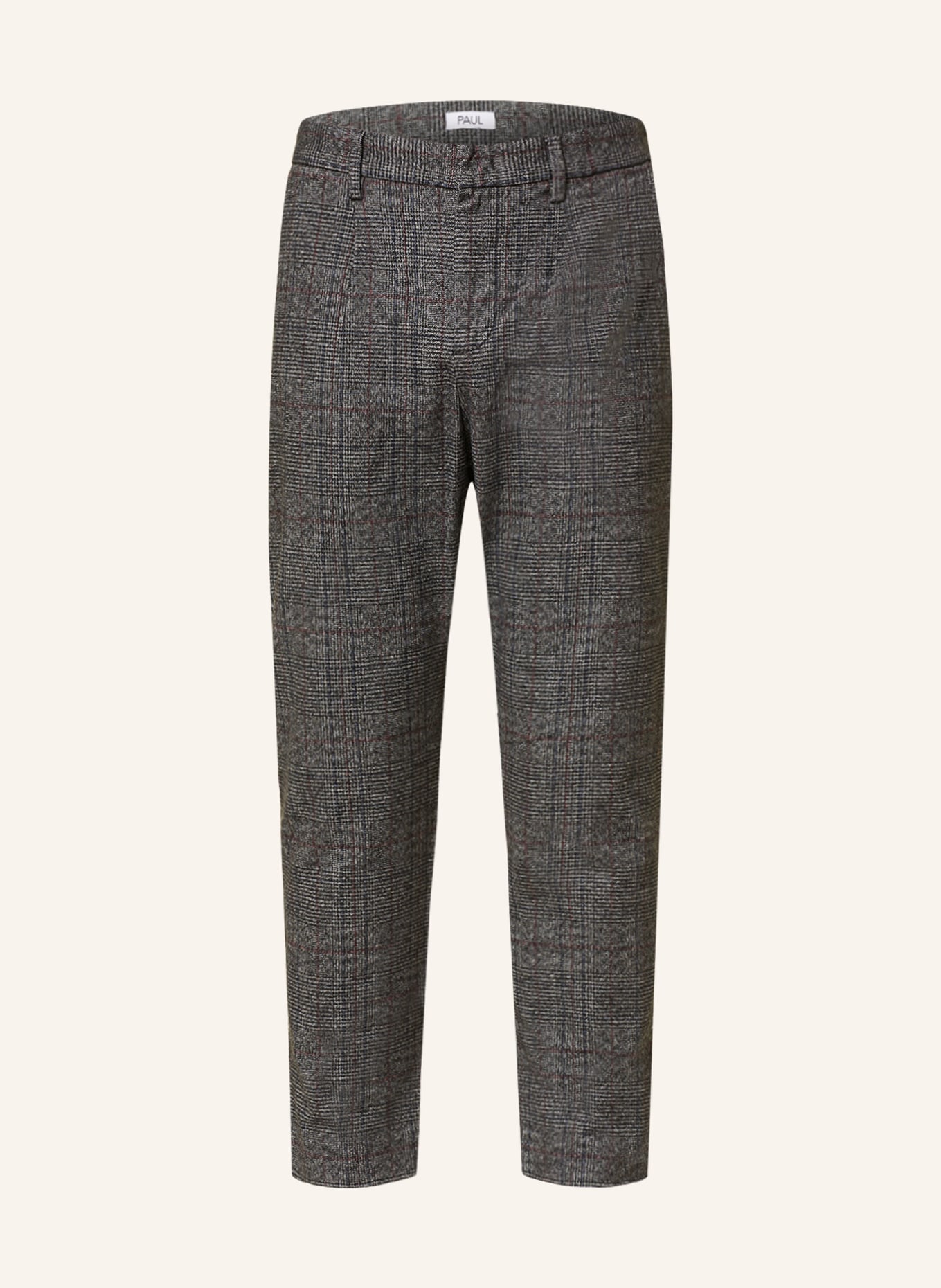 PAUL Chinos tapered fit, Color: GRAY/ DARK BLUE/ DARK RED (Image 1)