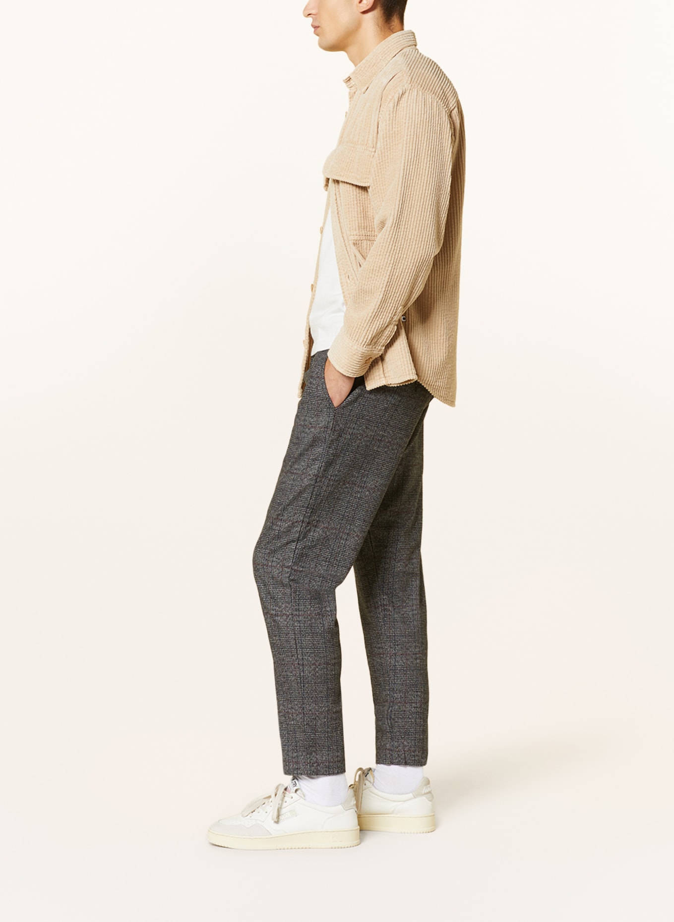 PAUL Chinos tapered fit, Color: GRAY/ DARK BLUE/ DARK RED (Image 4)