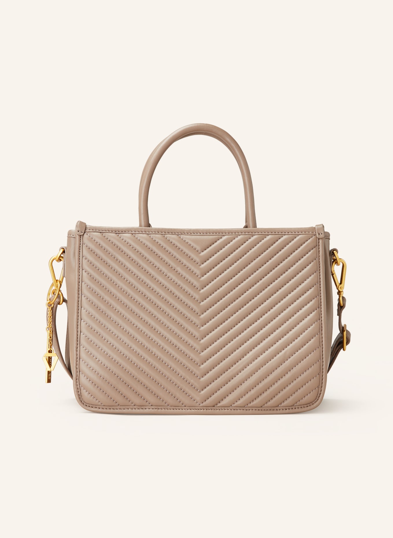 LES VISIONNAIRES Handbag LENA QUILTING, Color: TAUPE (Image 1)