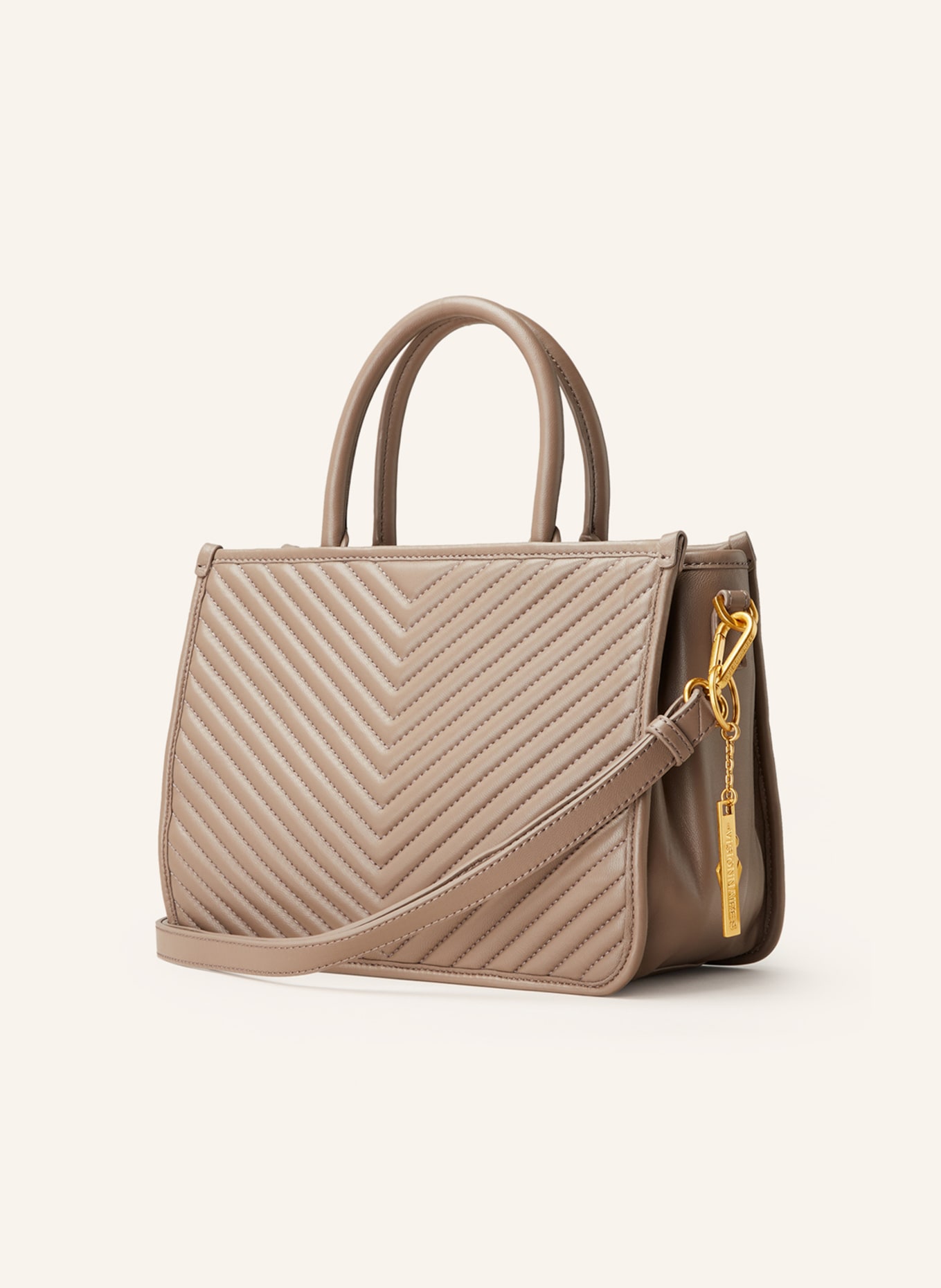 LES VISIONNAIRES Handbag LENA QUILTING, Color: TAUPE (Image 2)