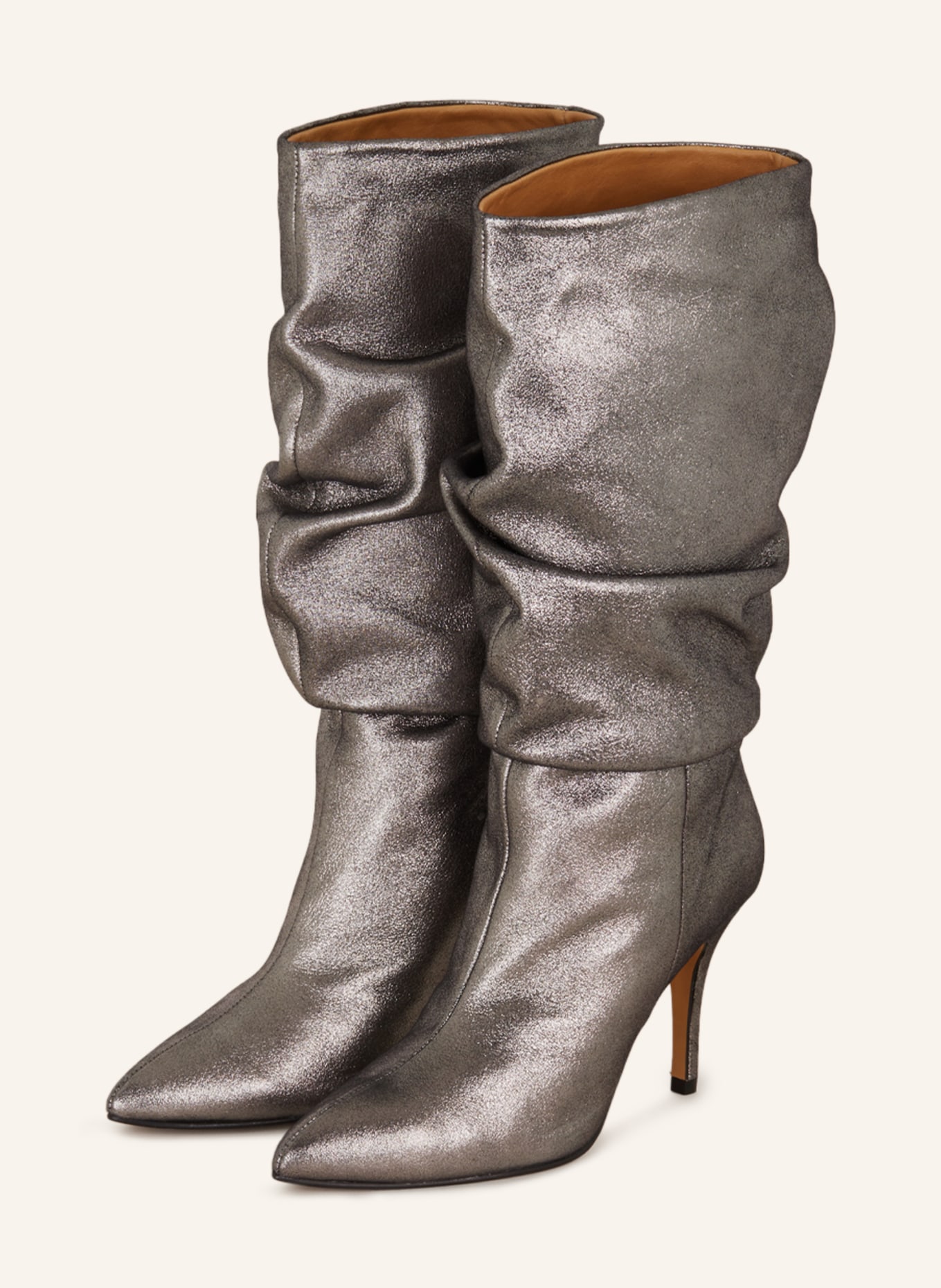 Toral Ankle boots SLOUCHY, Color: SILVER (Image 1)