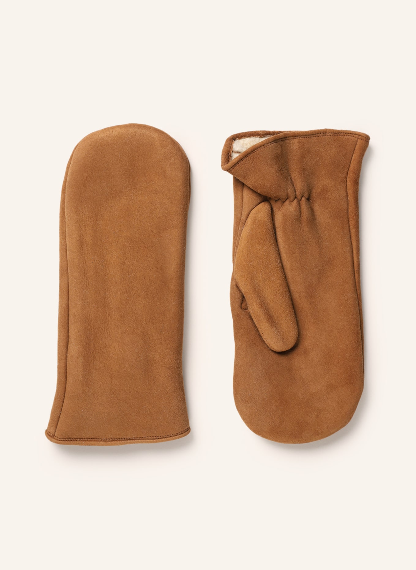 TR HANDSCHUHE WIEN Leather mittens, Color: COGNAC (Image 1)