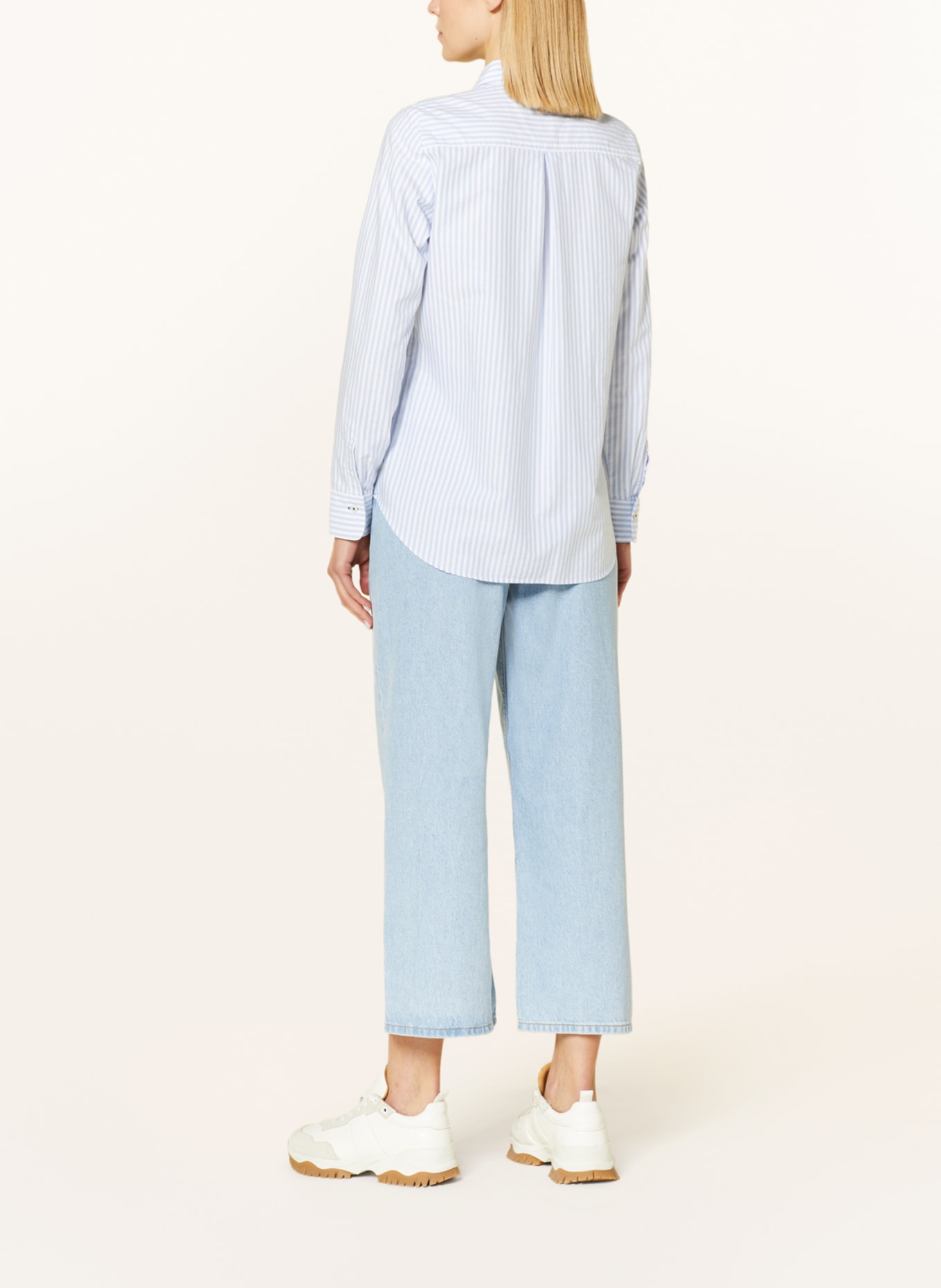 ETERNA Shirt blouse, Color: LIGHT BLUE/ WHITE (Image 3)