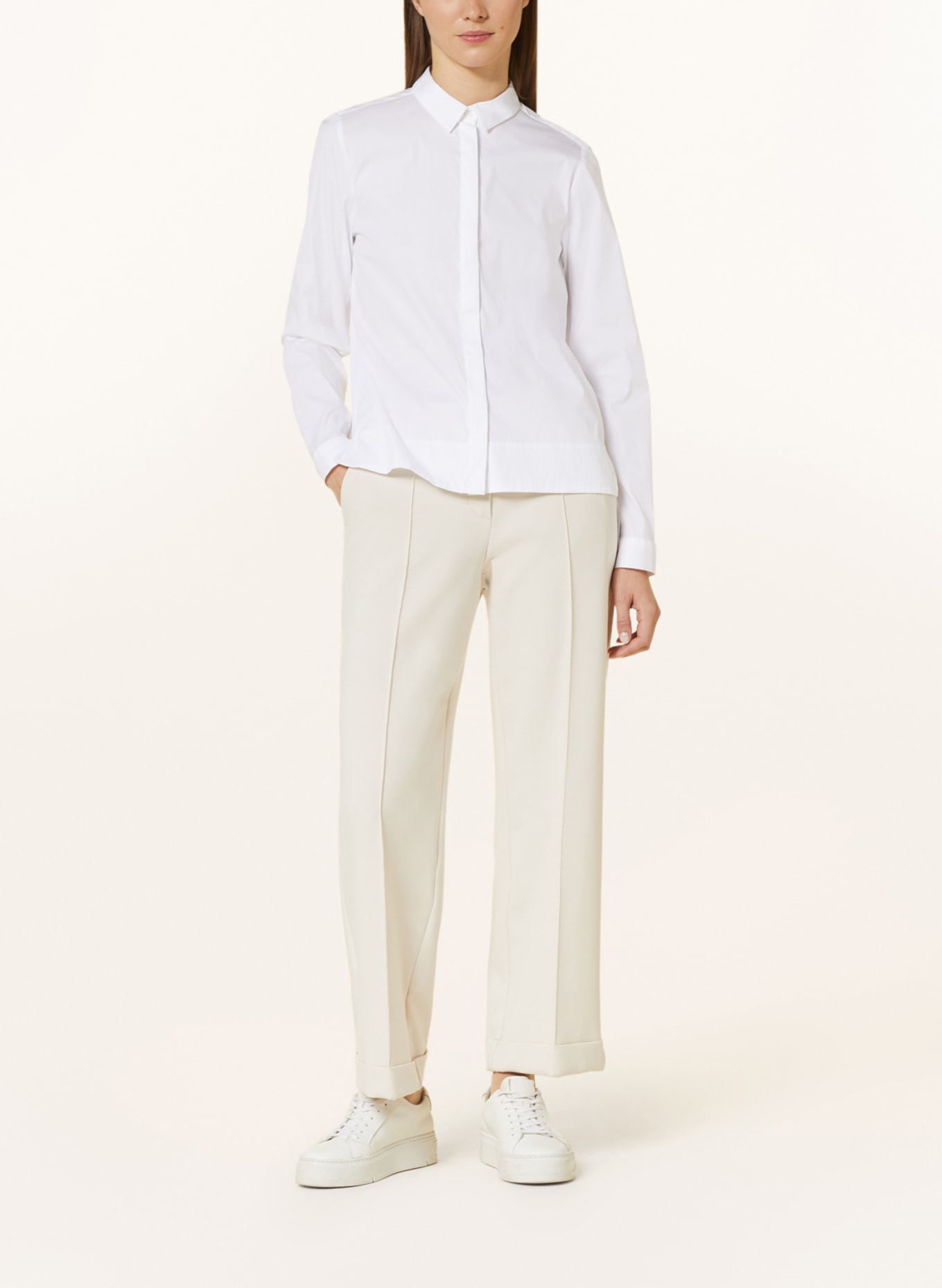 ETERNA Oversized shirt blouse, Color: WHITE (Image 2)