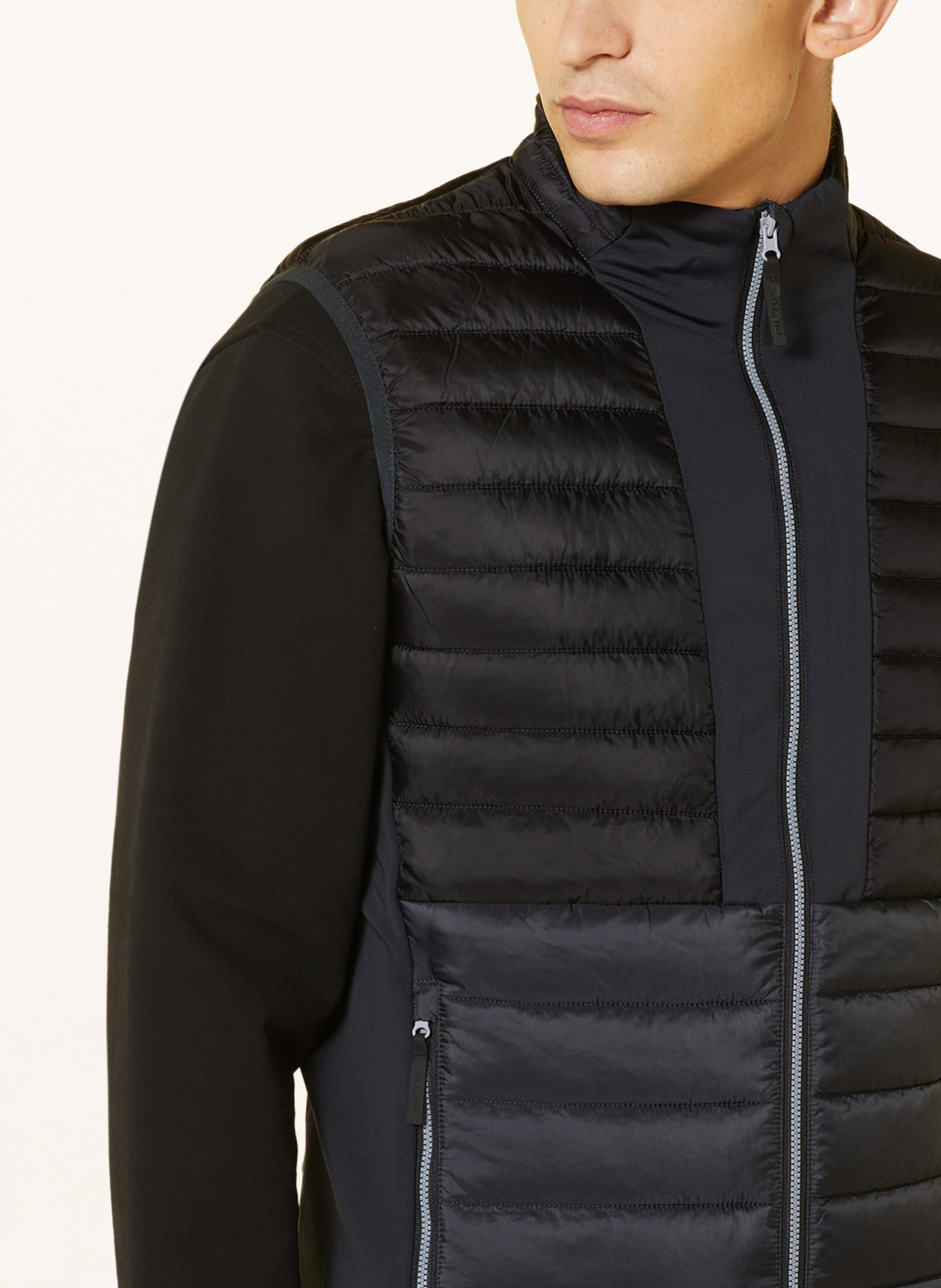 me°ru' Hybrid quilted vest SWANSEA, Color: BLACK (Image 4)