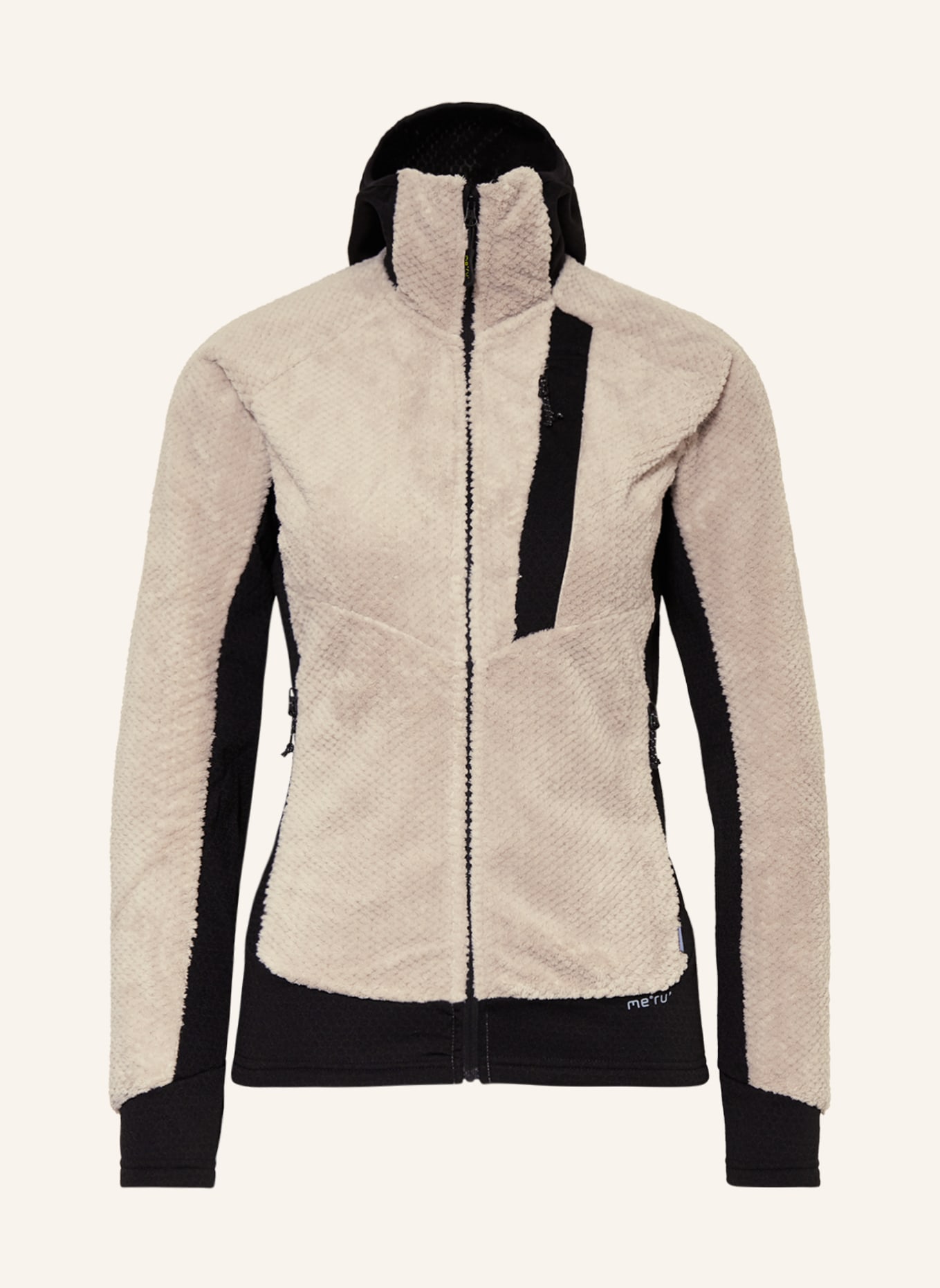 me°ru' Fleece jacket ONEORA 2.0, Color: CREAM/ BLACK (Image 1)