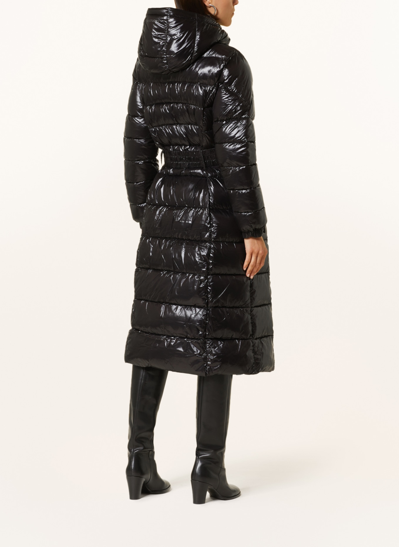 IQ STUDIO Quilted coat with DUPONT™ SORONA® insulation, Color: BLACK (Image 3)