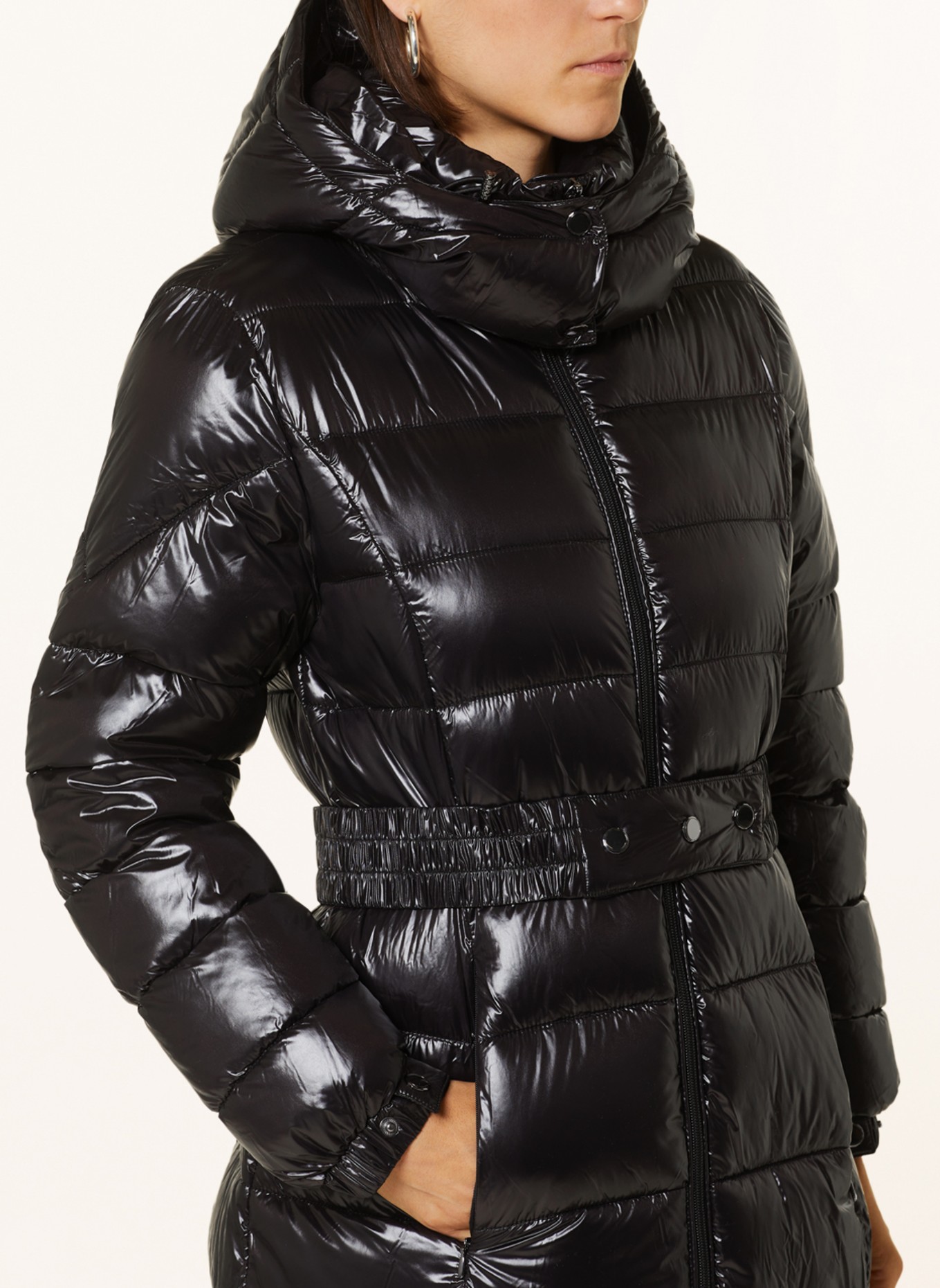 IQ STUDIO Quilted coat with DUPONT™ SORONA® insulation, Color: BLACK (Image 4)