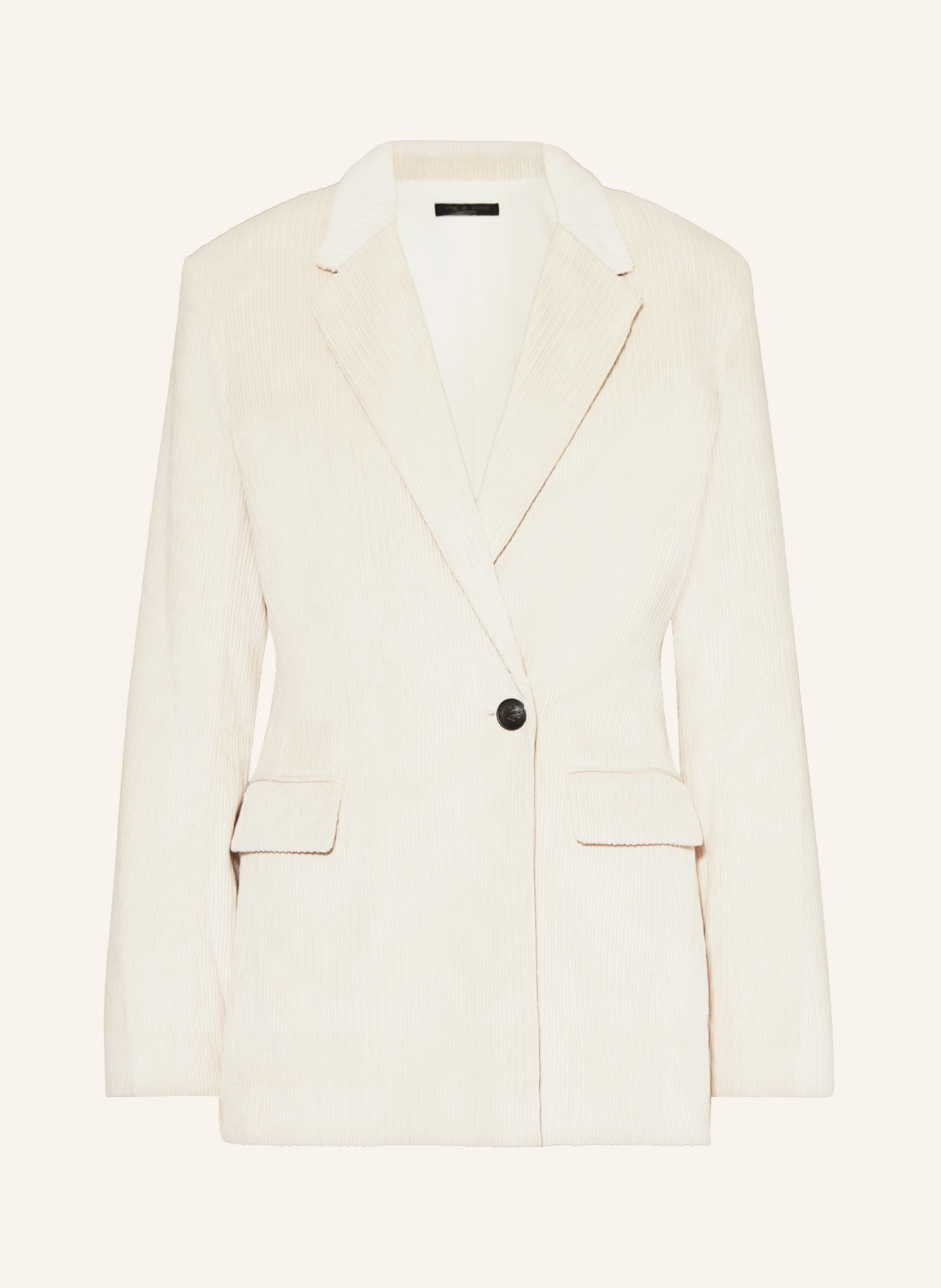 rag & bone Longblazer TESSA aus Cord, Farbe: CREME (Bild 1)