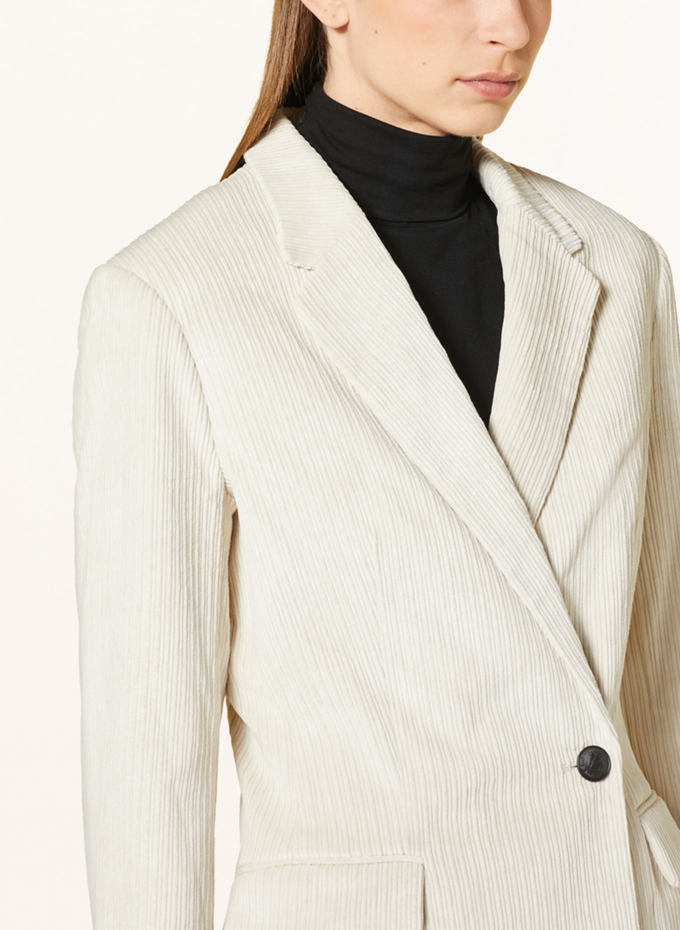 rag & bone Long blazer TESSA in corduroy, Color: CREAM (Image 4)