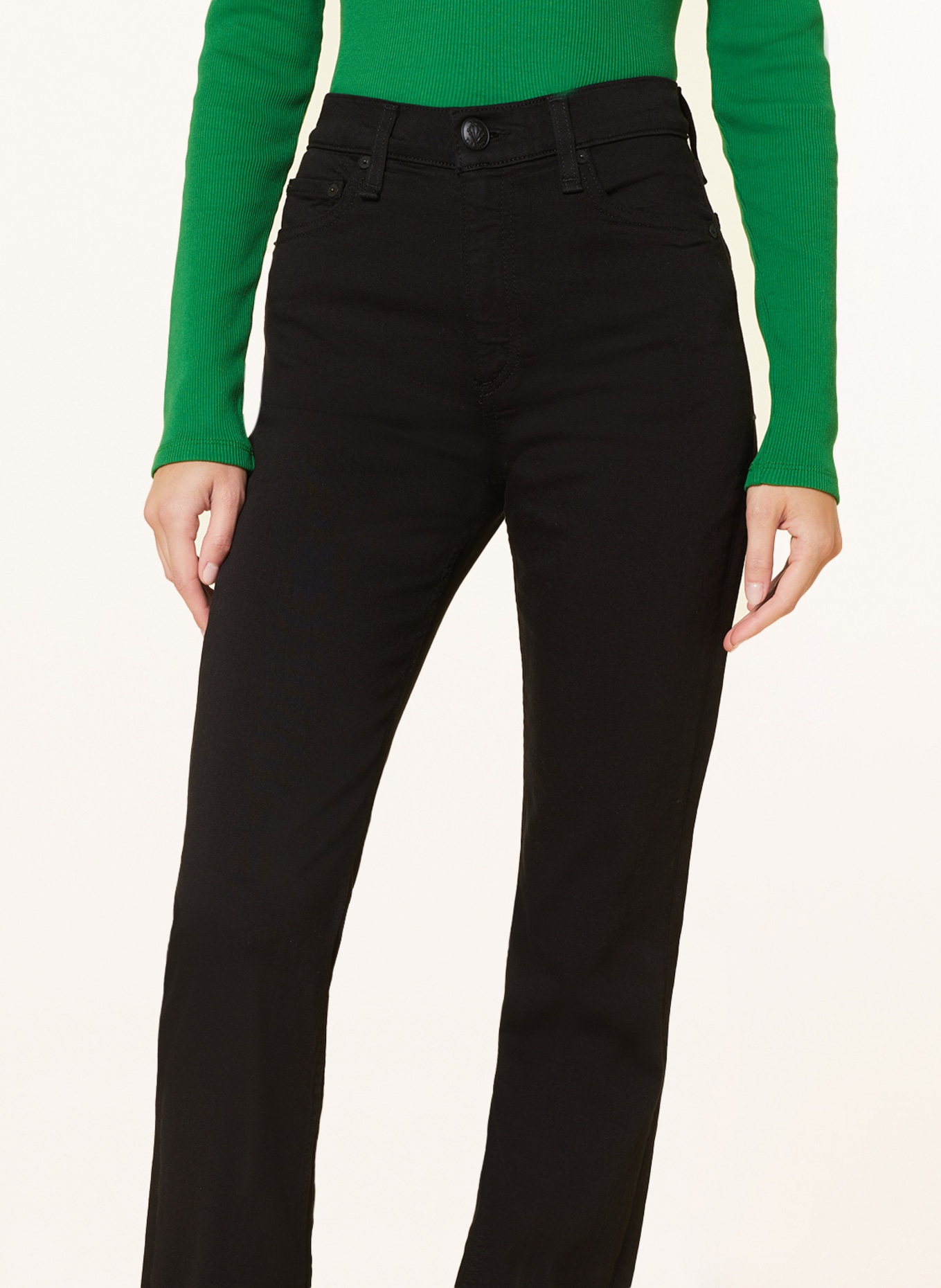 rag & bone Straight jeans PEYTON, Color: BLACK (Image 5)