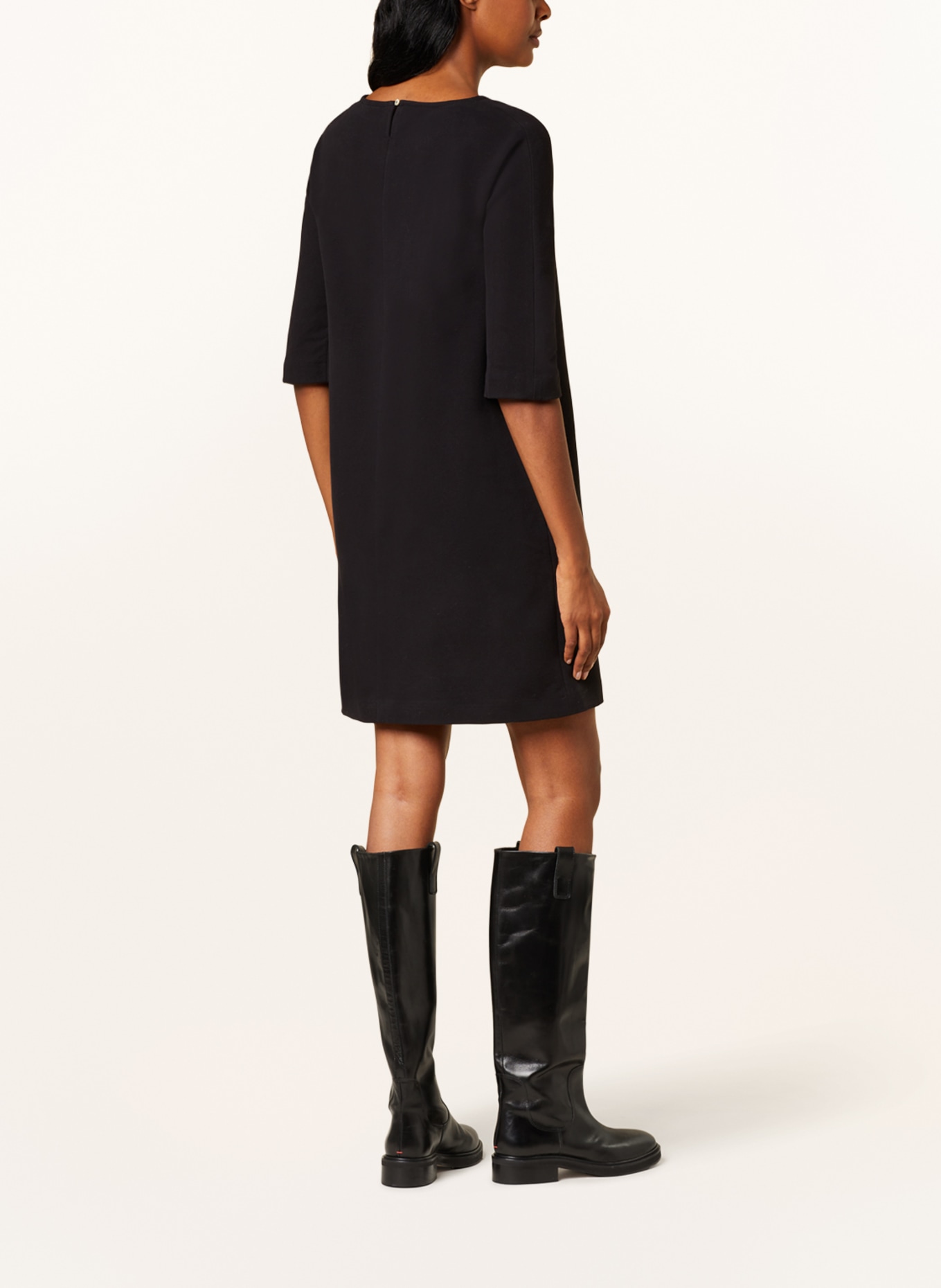 CIRCOLO 1901 Sweater dress with 3/4 sleeves, Color: BLACK (Image 3)