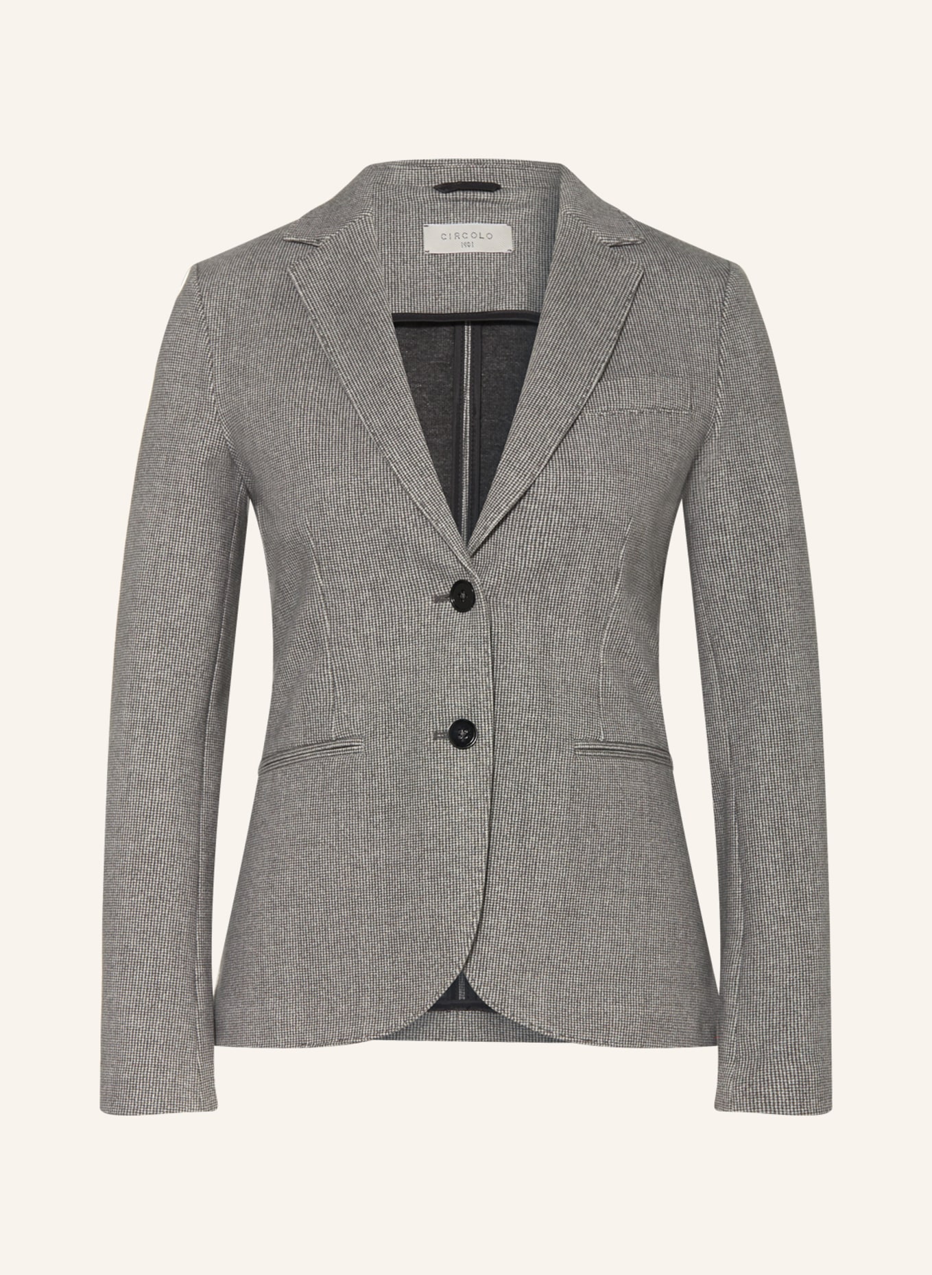 CIRCOLO 1901 Jersey blazer, Color: GRAY/ DARK GRAY (Image 1)