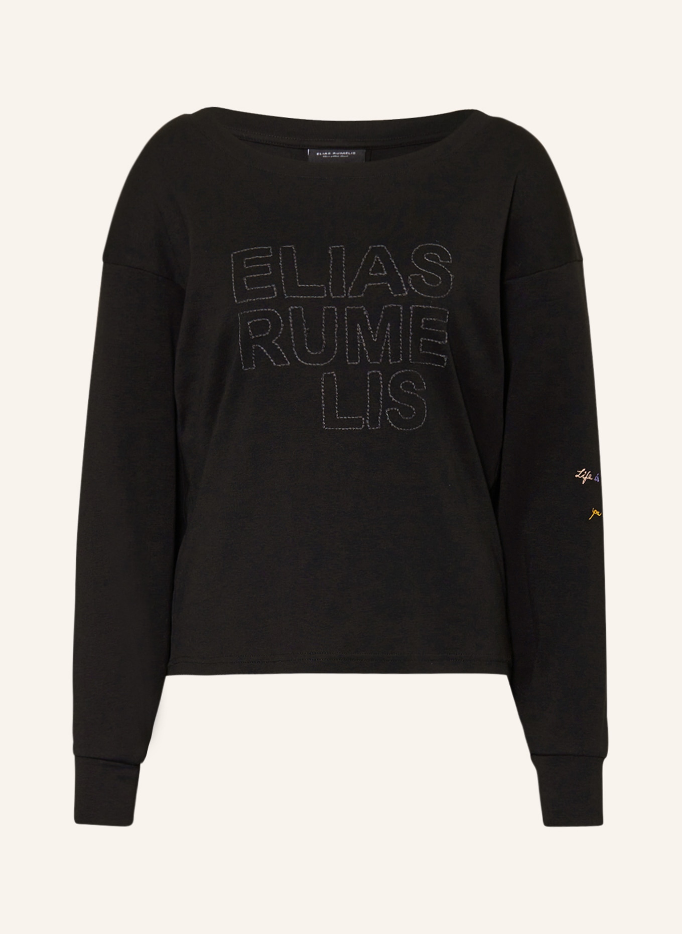 ER ELIAS RUMELIS Sweatshirt EROLIANA, Farbe: SCHWARZ(Bild null)