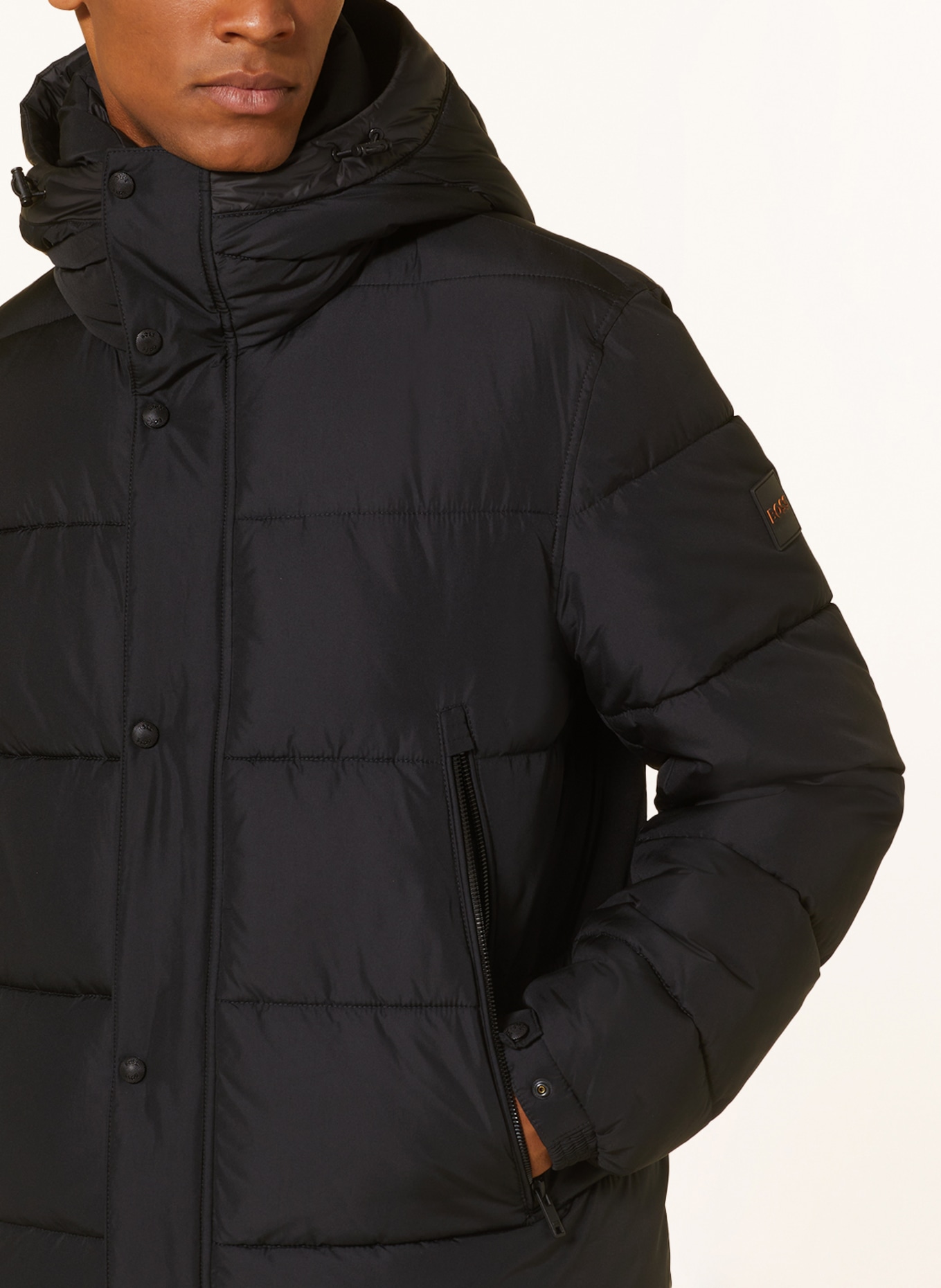 BOSS Quilted jacket OMARIS, Color: BLACK (Image 5)