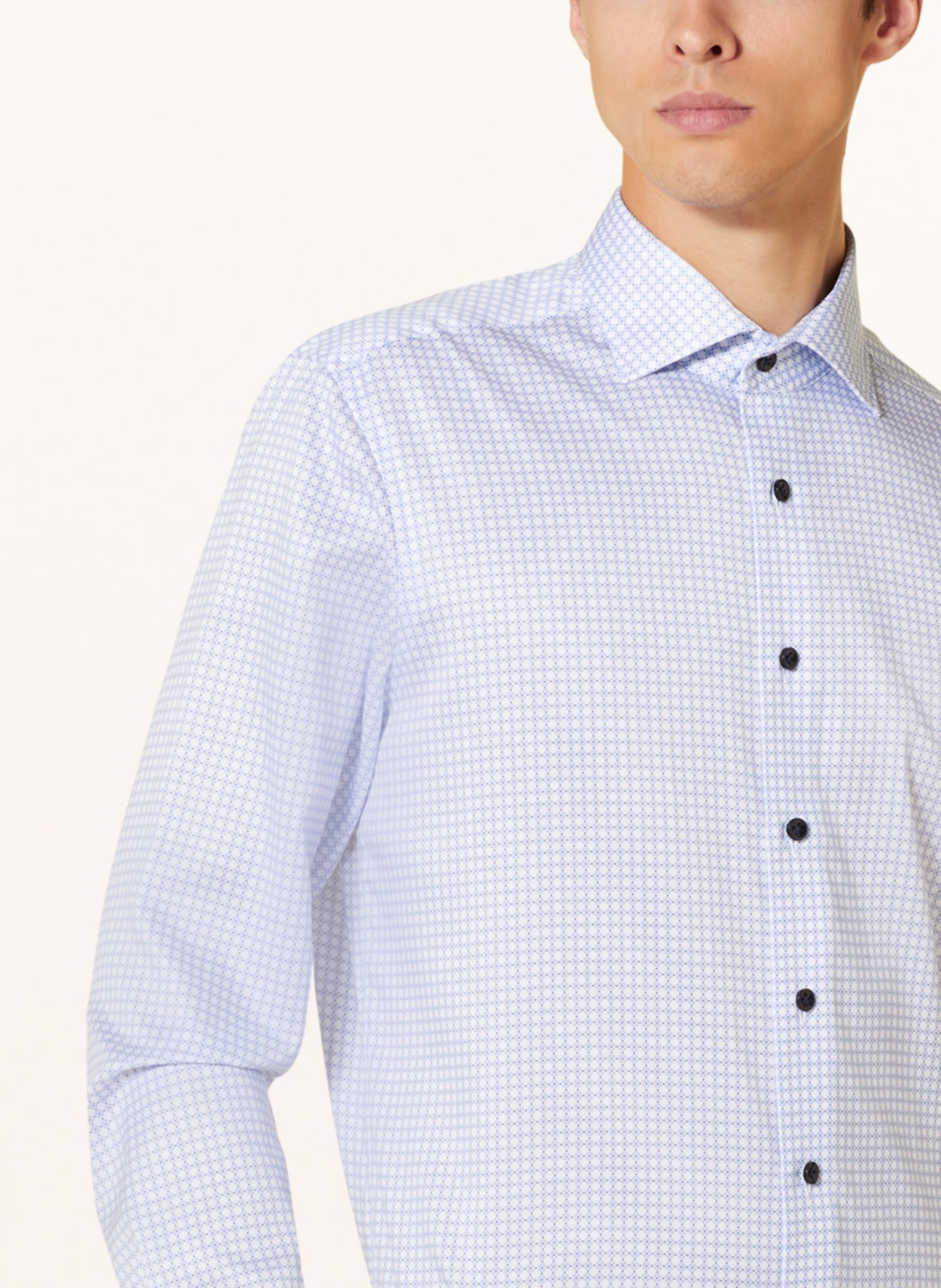 OLYMP SIGNATURE Hemd slim fit, Farbe: WEISS/ HELLBLAU (Bild 4)