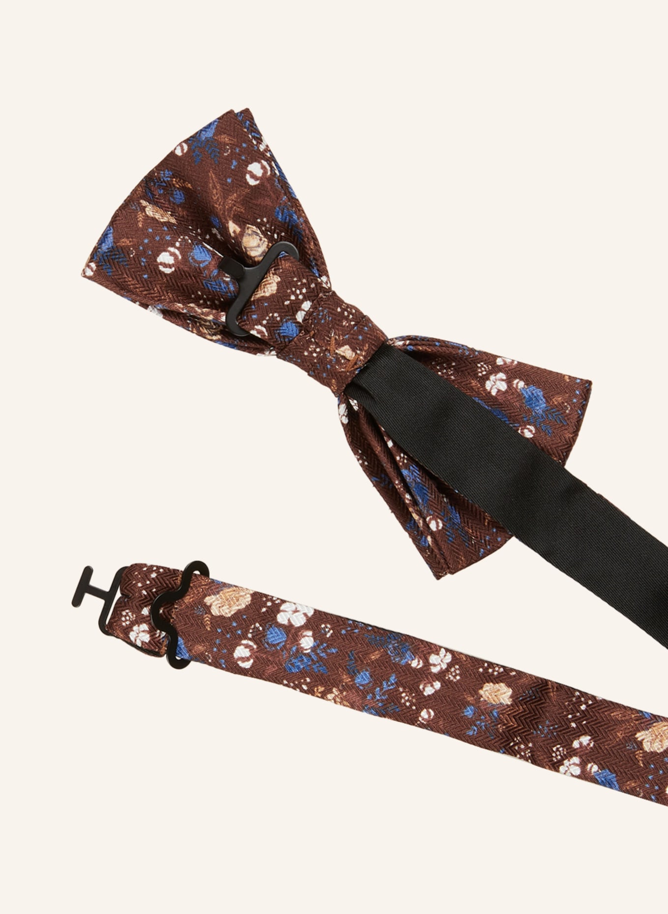 Prince BOWTIE Set: Bow tie and pocket square, Color: BROWN (Image 3)