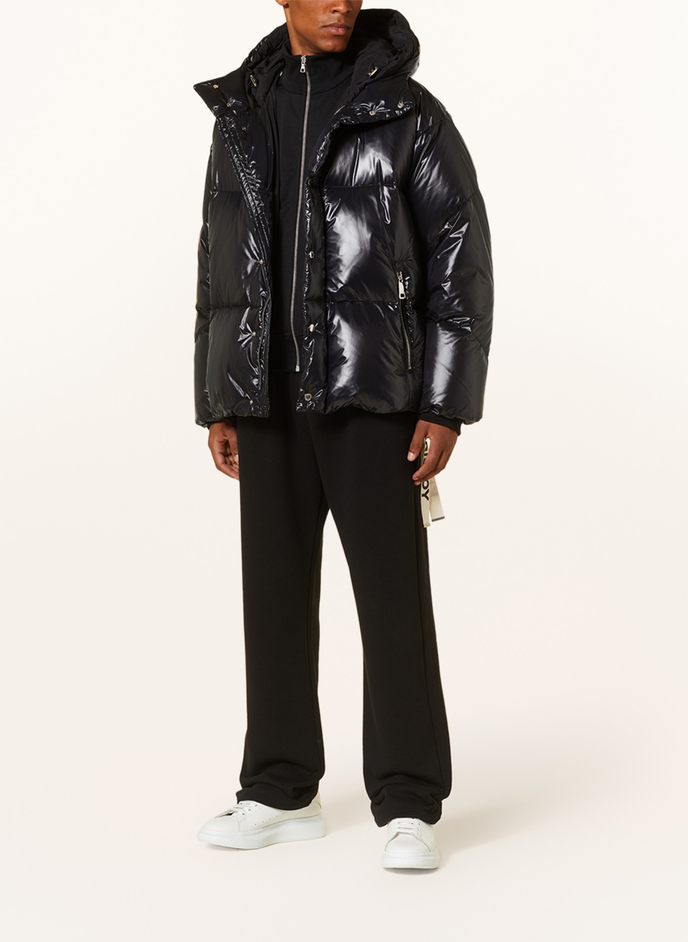 KHRISJOY Oversized down jacket, Color: BLACK (Image 2)