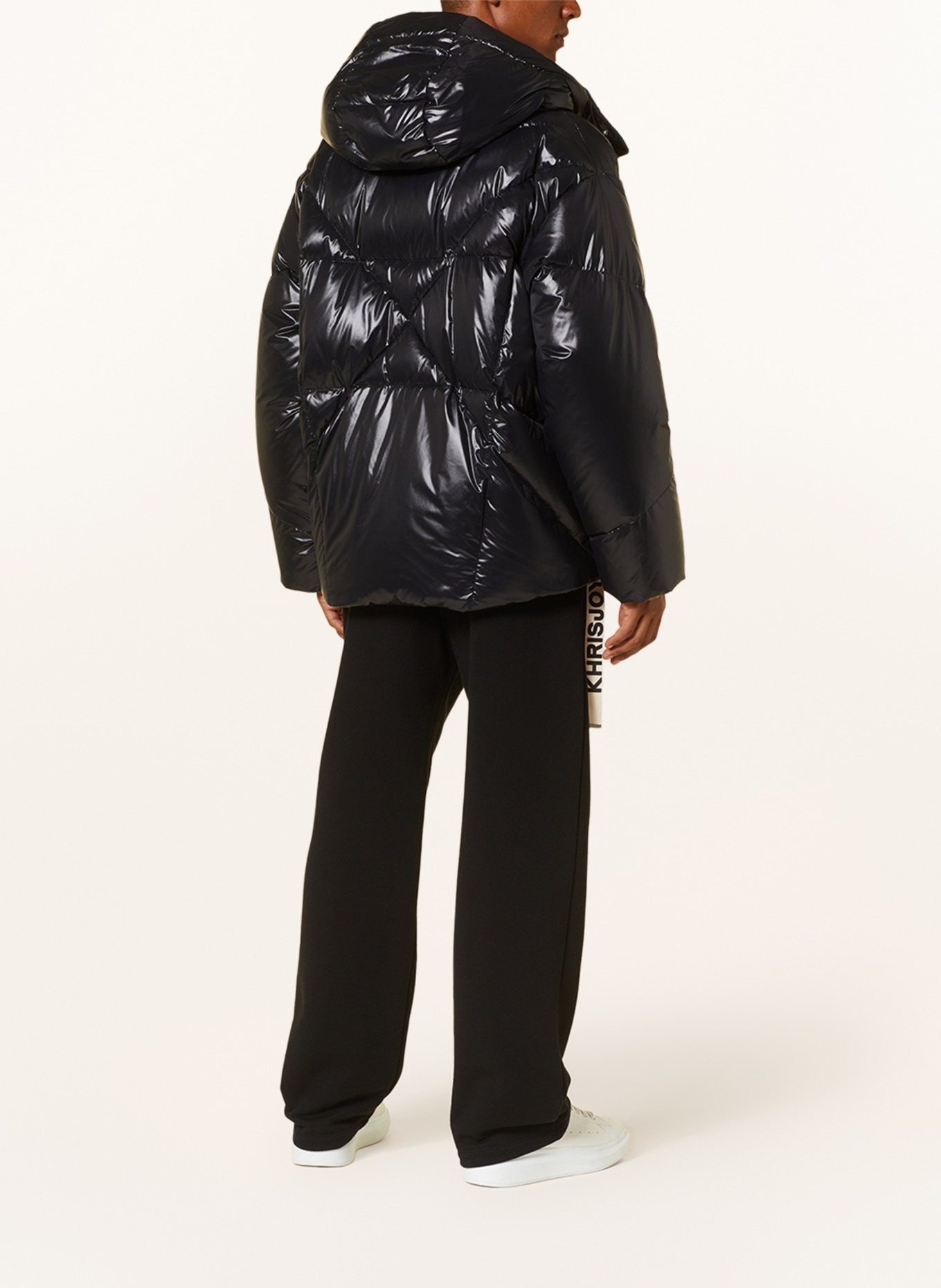 KHRISJOY Oversized down jacket, Color: BLACK (Image 3)