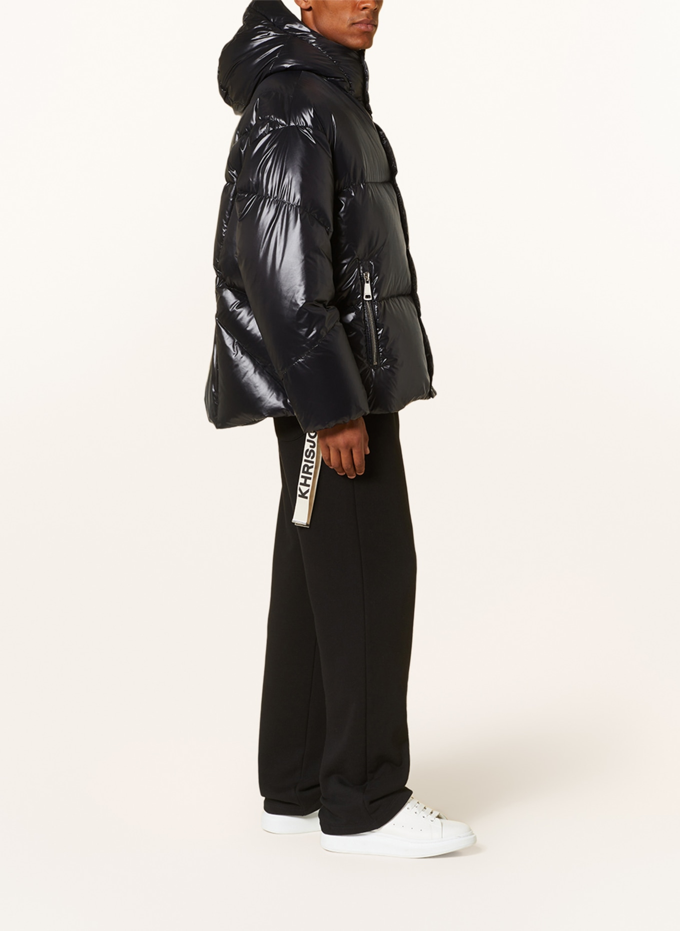 KHRISJOY Oversized down jacket, Color: BLACK (Image 4)