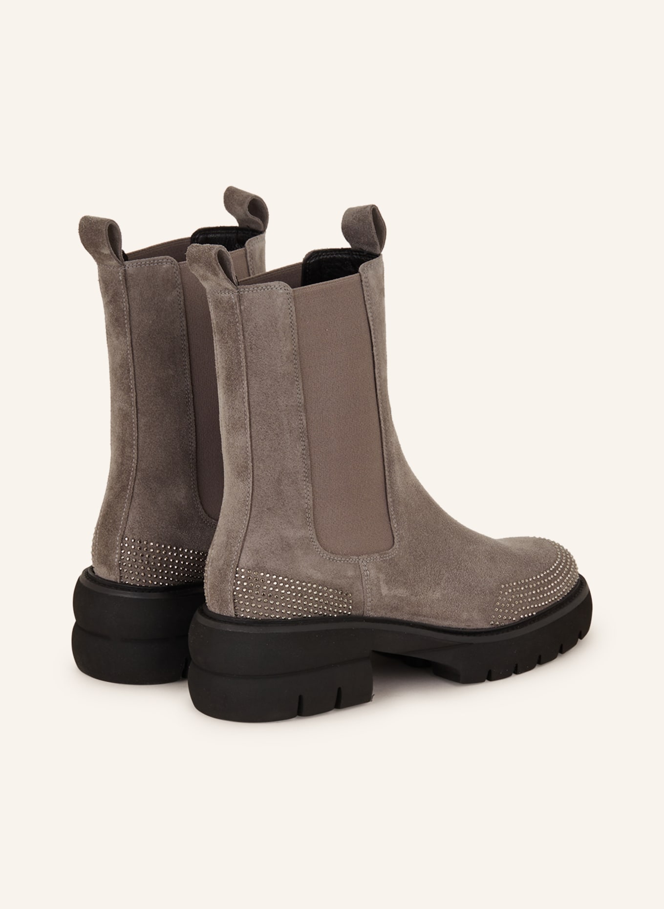 KENNEL & SCHMENGER Chelsea-Boots PROOF mit Schmucksteinen, Farbe: GRAU (Bild 2)