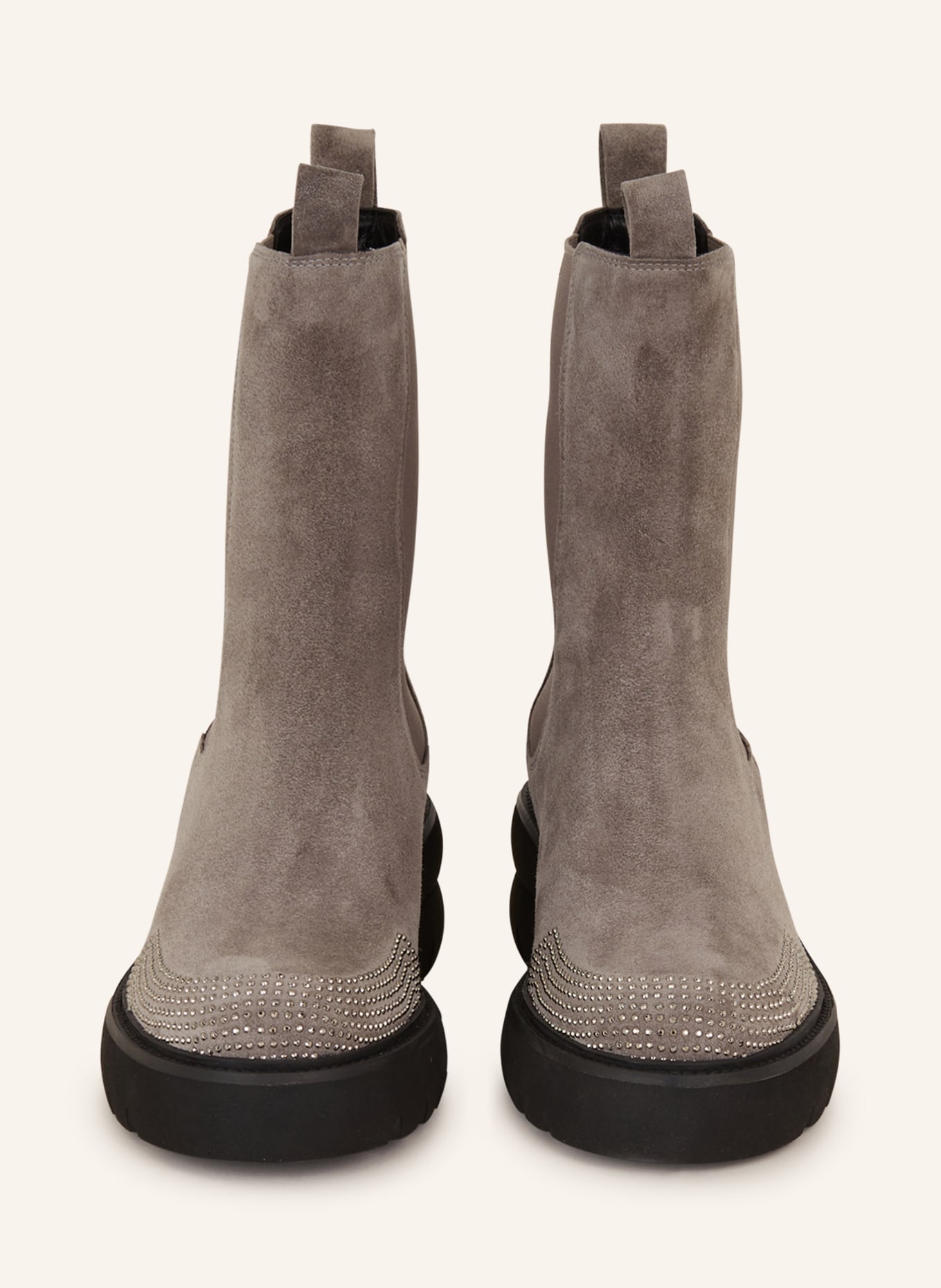 KENNEL & SCHMENGER Chelsea-Boots PROOF mit Schmucksteinen, Farbe: GRAU (Bild 3)