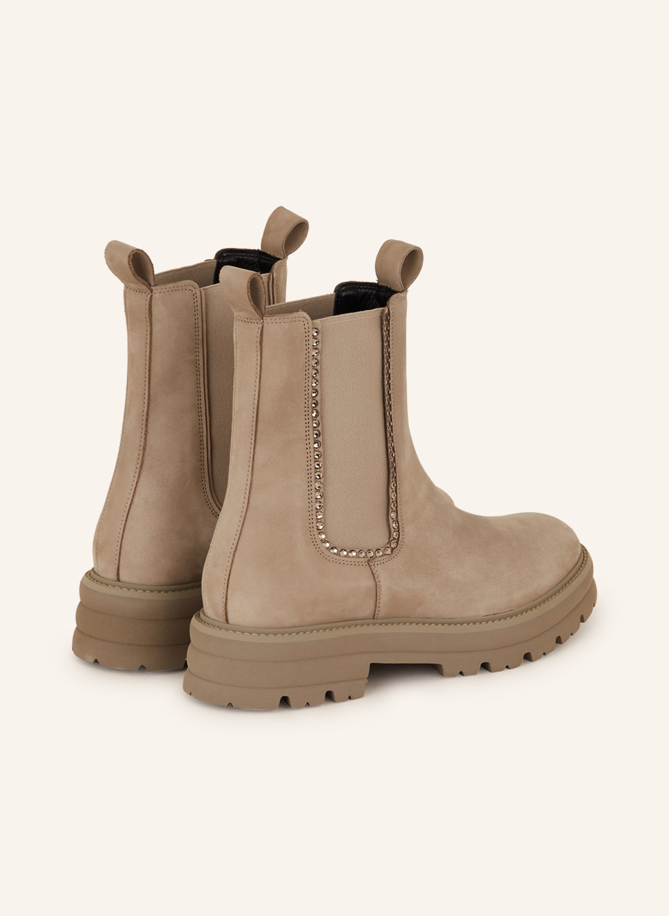 KENNEL & SCHMENGER Chelsea boots BLAST with decorative gems, Color: TAUPE/ GRAY (Image 2)