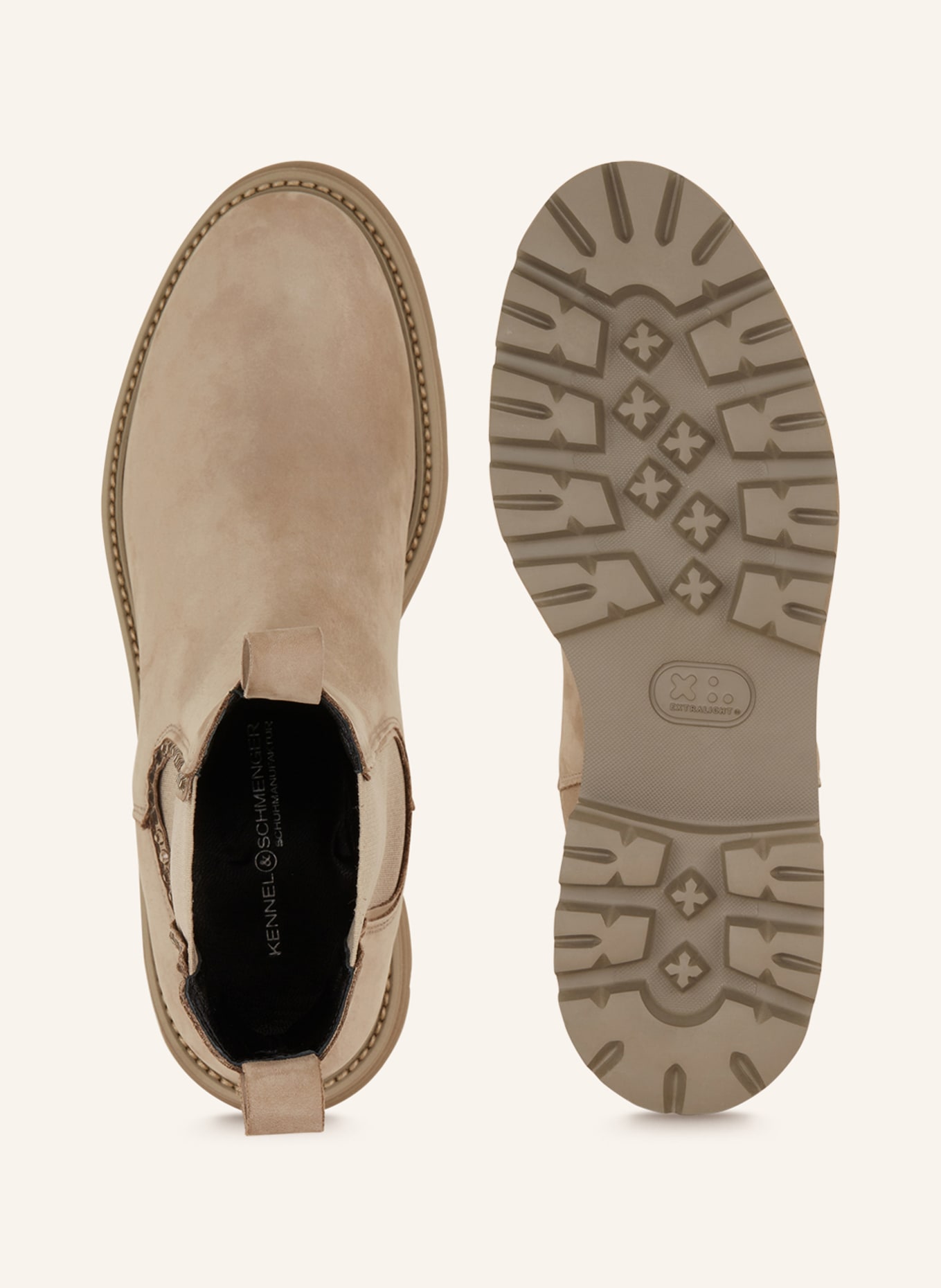 KENNEL & SCHMENGER Chelsea-Boots BLAST mit Schmucksteinen, Farbe: TAUPE/ GRAU (Bild 5)