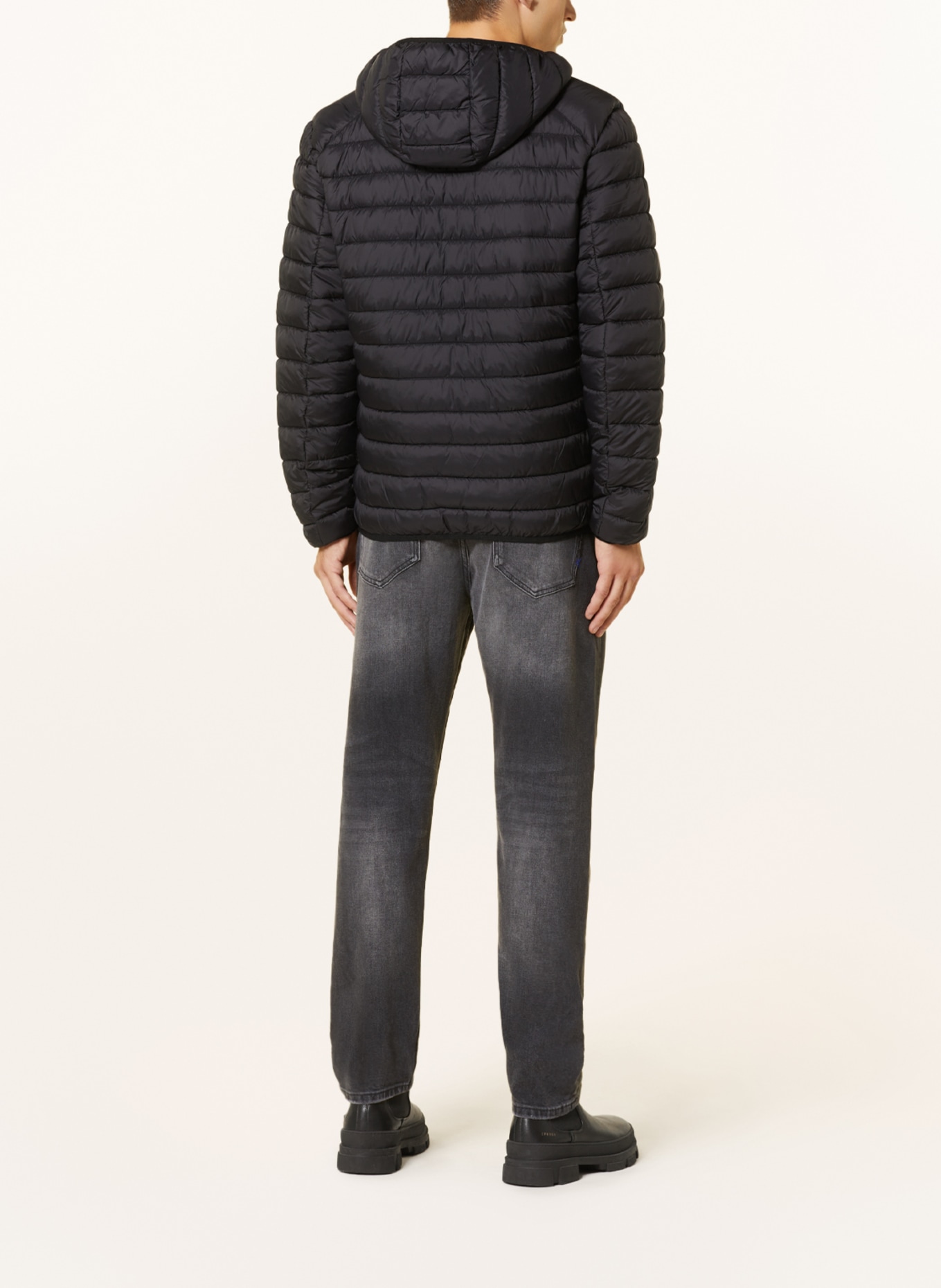 STROKESMAN'S Quilted jacket, Color: BLACK (Image 3)