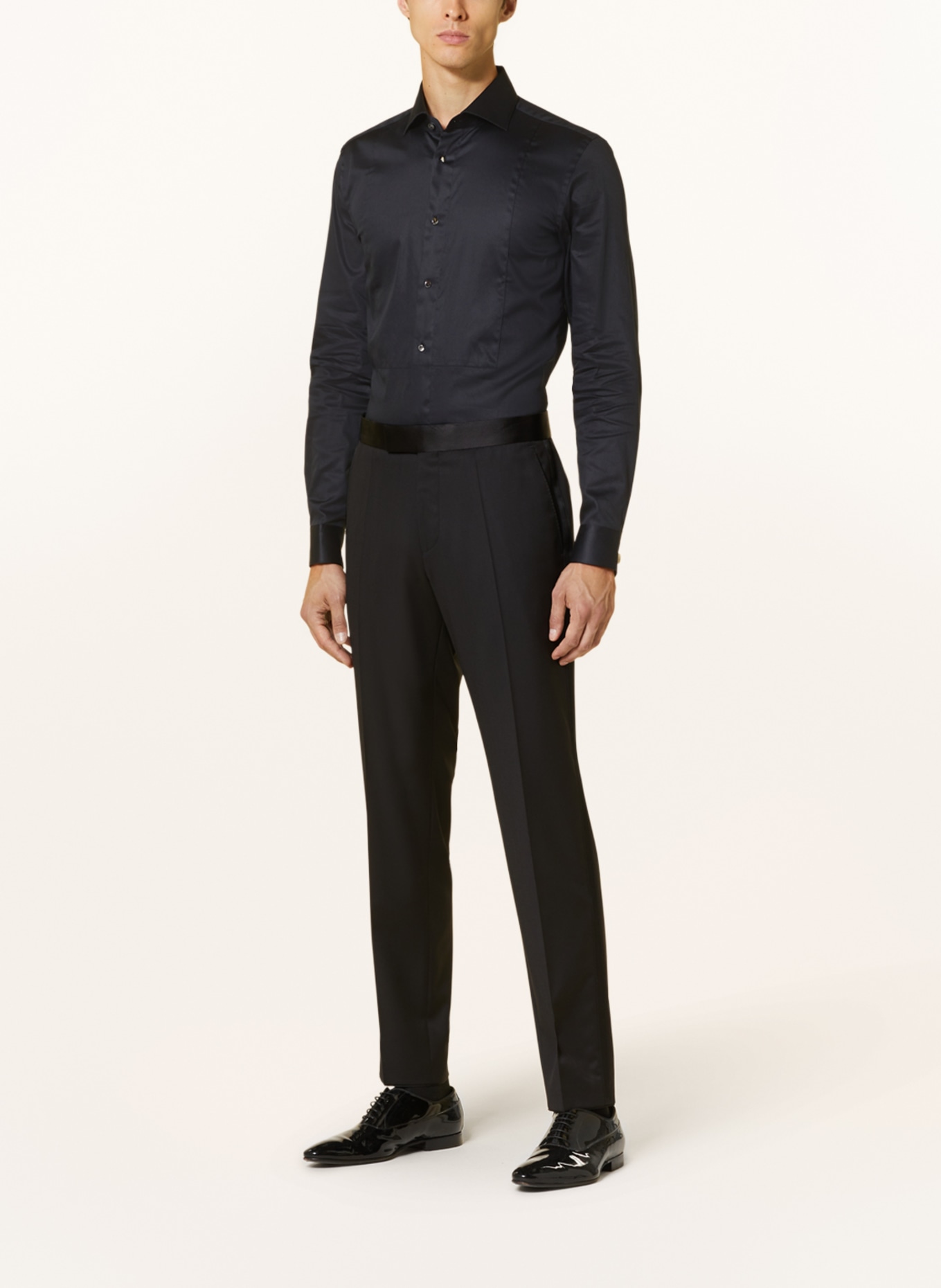 BOSS Tuxedo shirt HANK slim fit, Color: BLACK (Image 2)