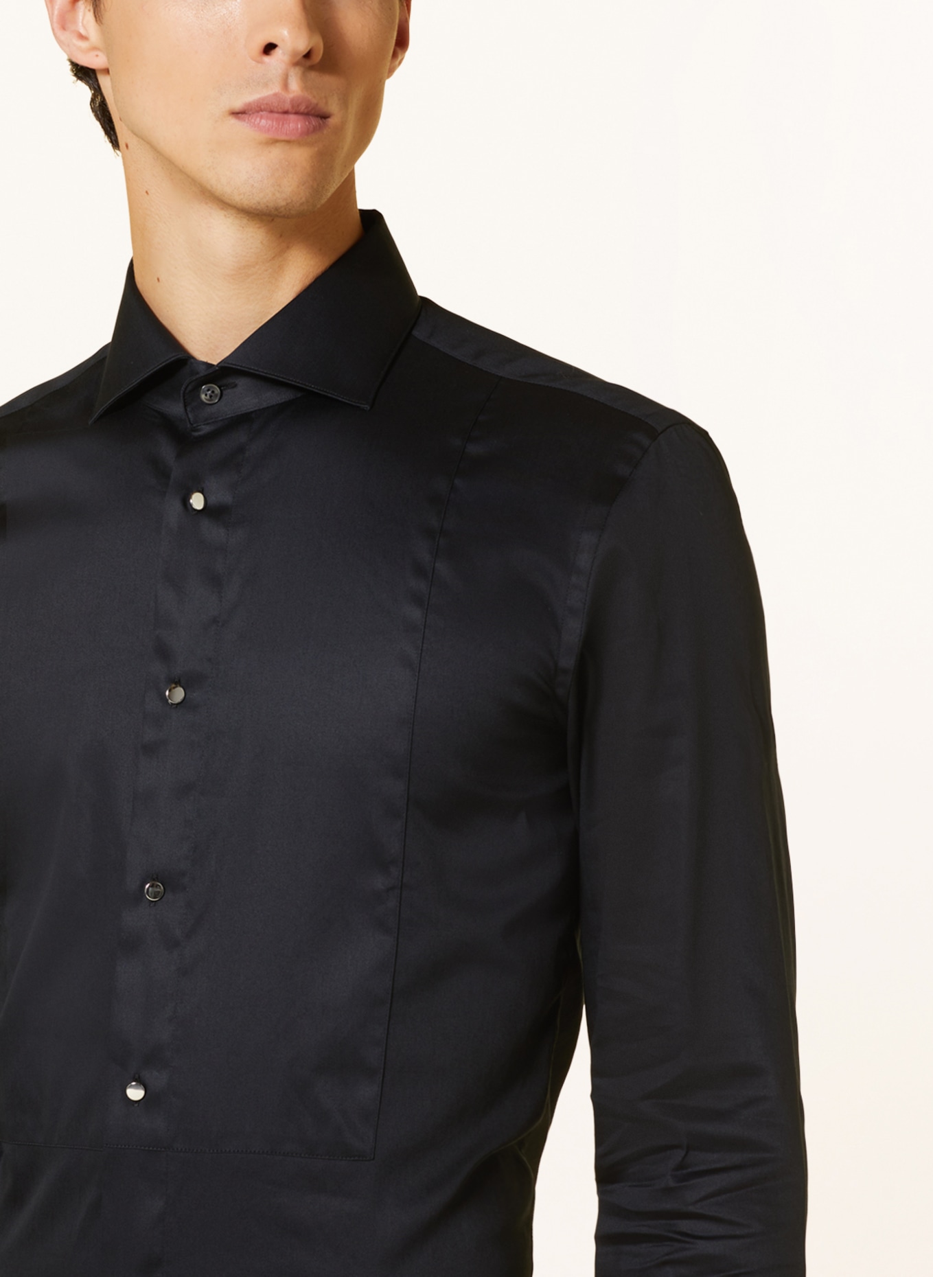 BOSS Tuxedo shirt HANK slim fit, Color: BLACK (Image 4)