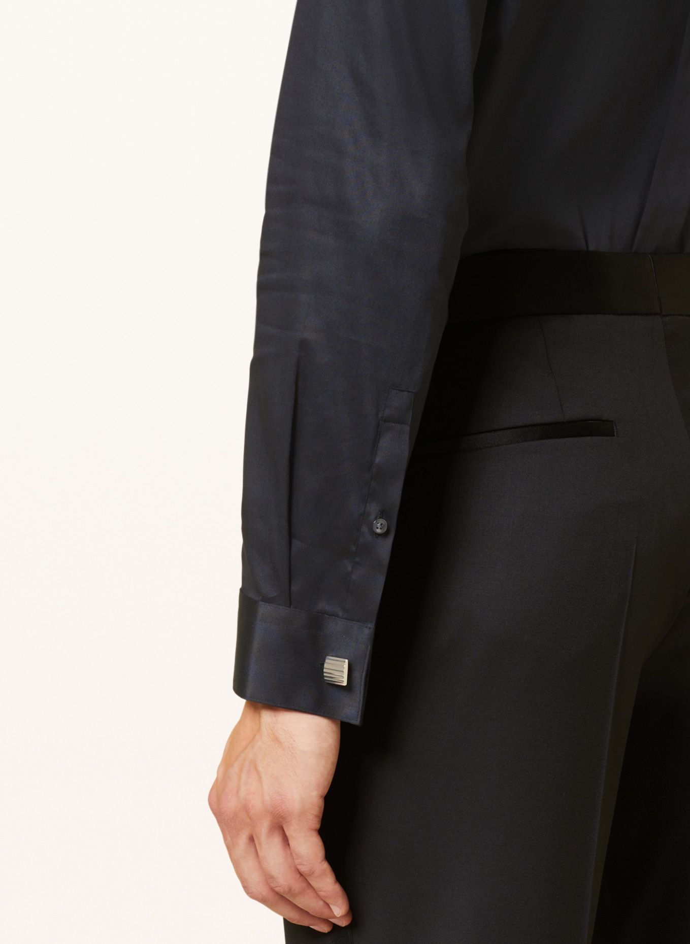 BOSS Tuxedo shirt HANK slim fit, Color: BLACK (Image 5)