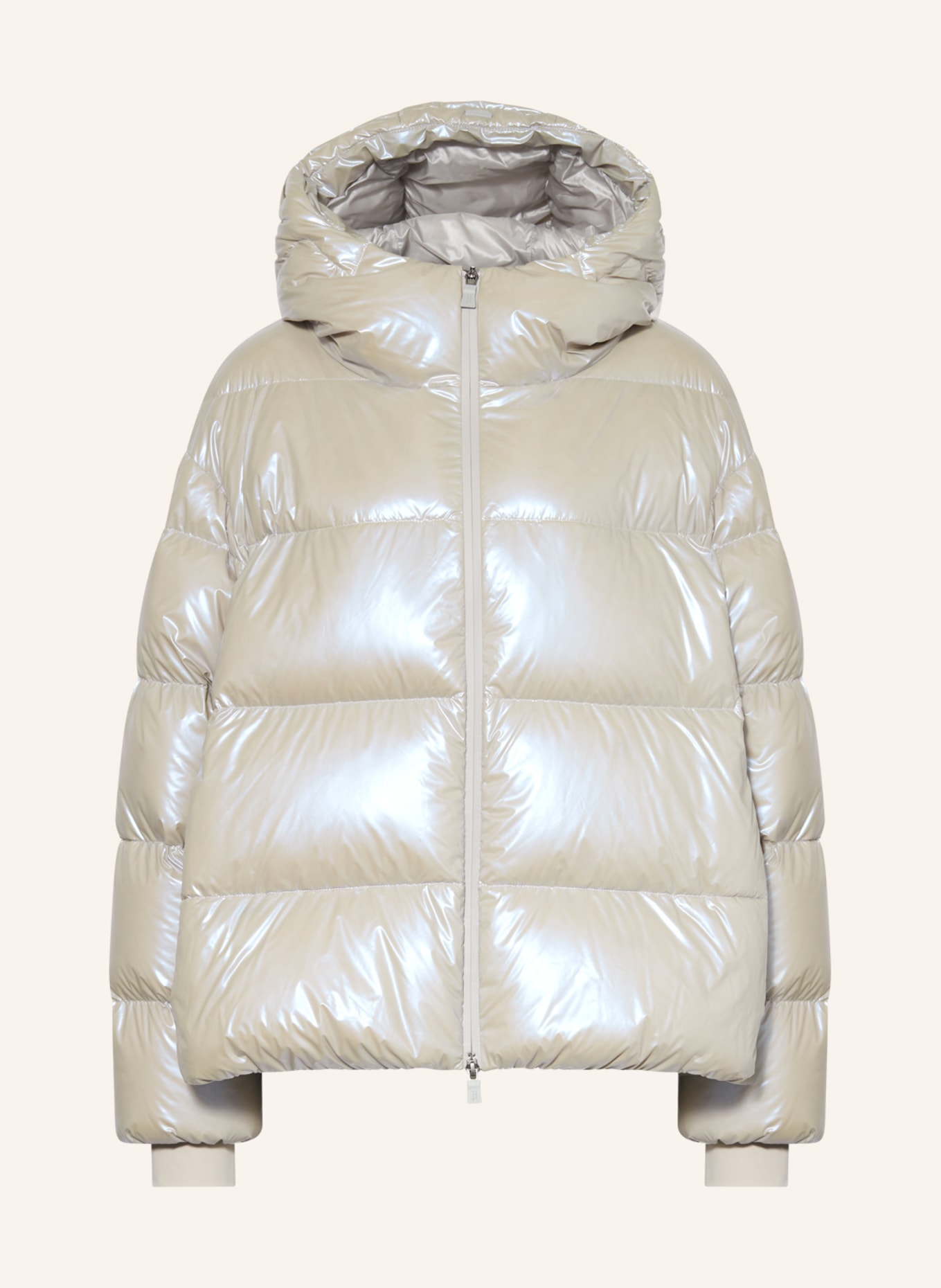HERNO LAMINAR Lehká péřová bunda ICE CUBE, Barva: SVĚTLE ŠEDÁ (Obrázek 1)