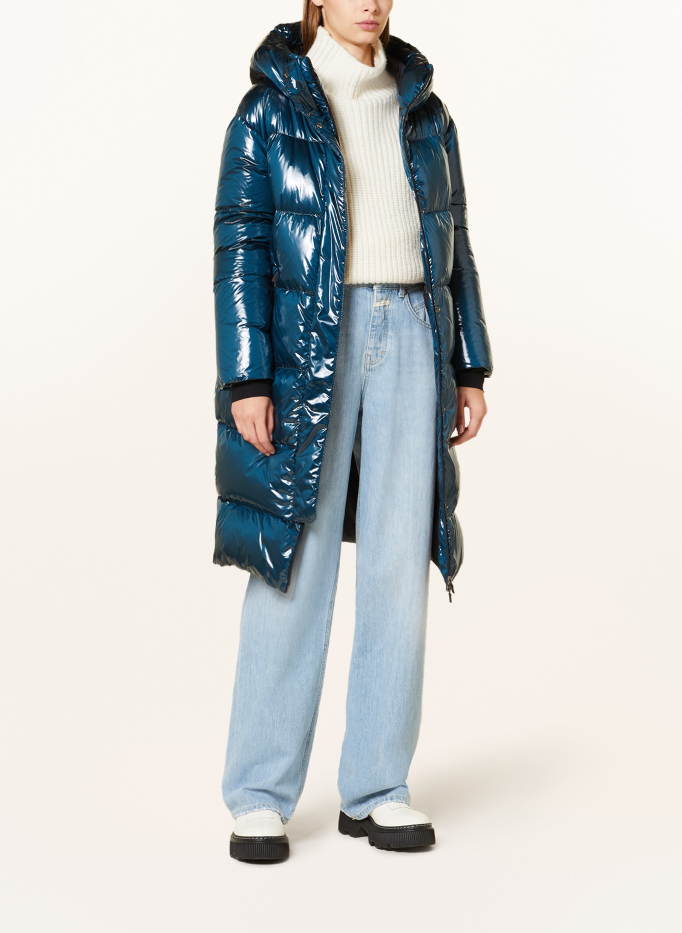 HERNO LAMINAR Down coat, Color: BLUE (Image 2)