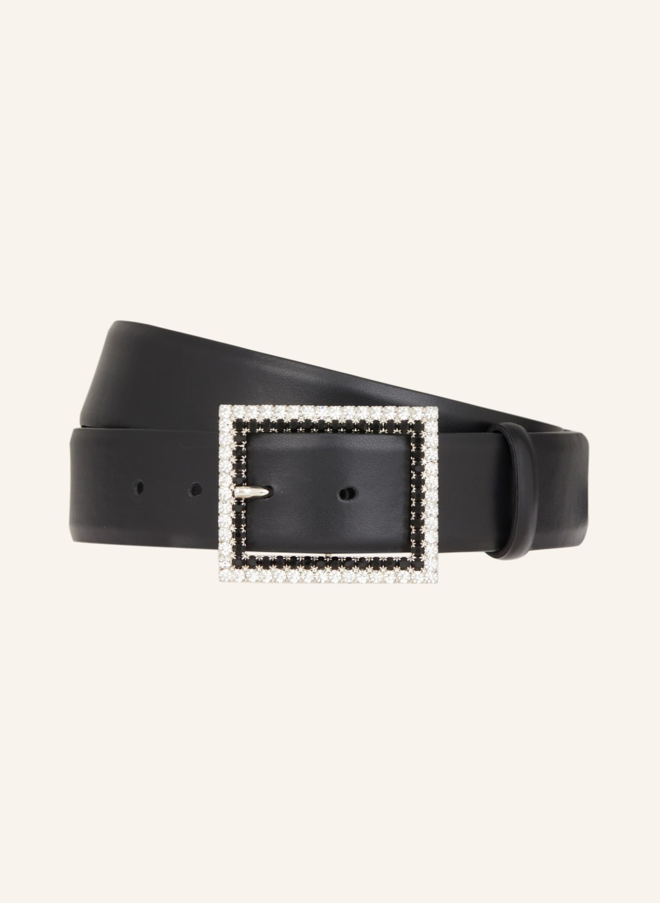 abro Leather belt, Color: BLACK (Image 1)