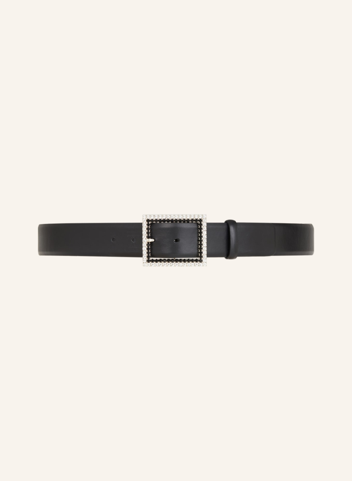 abro Leather belt, Color: BLACK (Image 2)