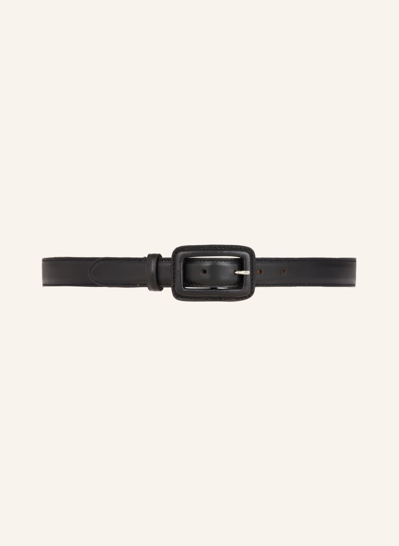 Reptile's House Leather belt, Color: BLACK (Image 2)