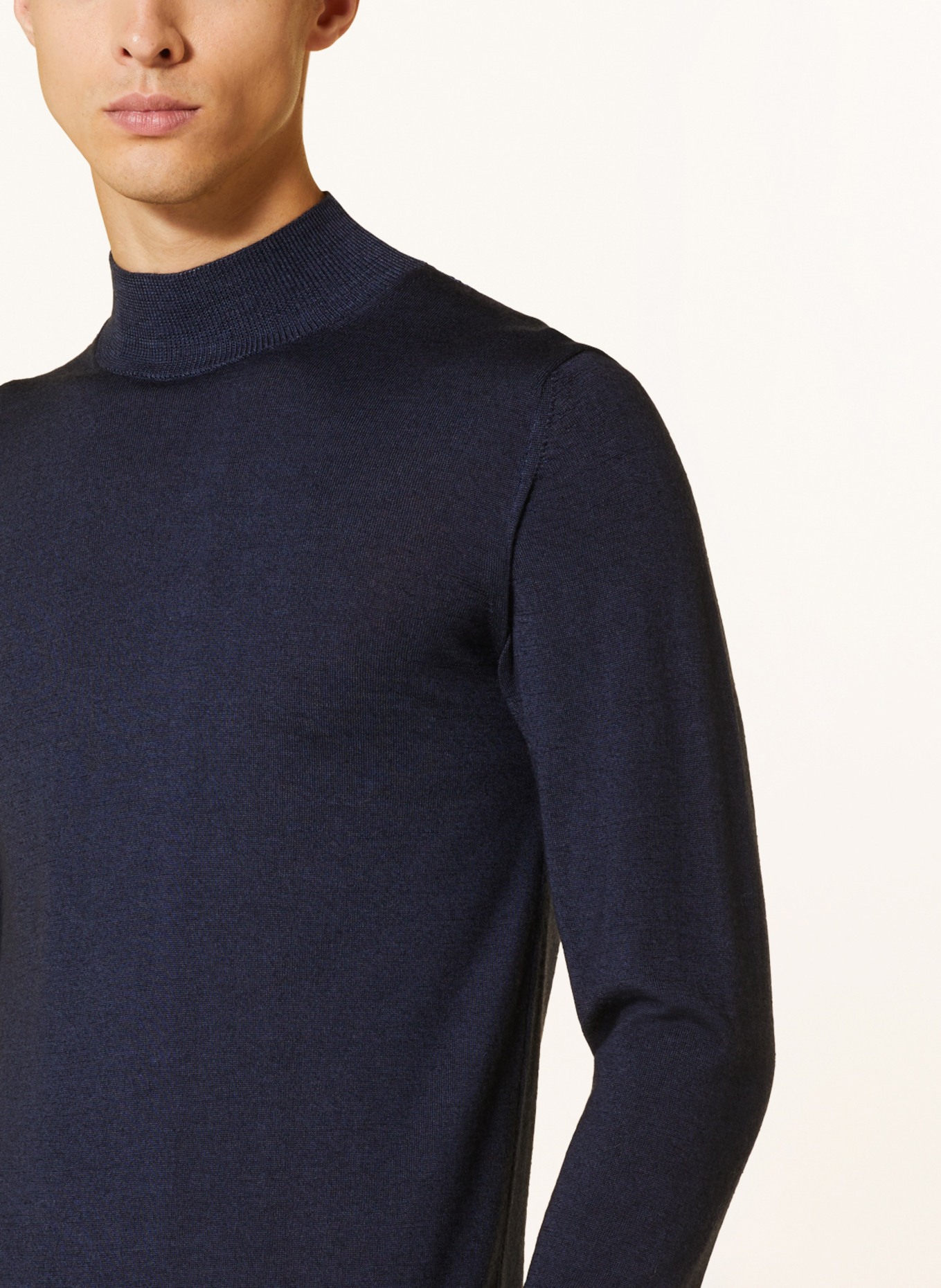 DANIELE FIESOLI Sweater made of merino wool, Color: DARK BLUE (Image 4)