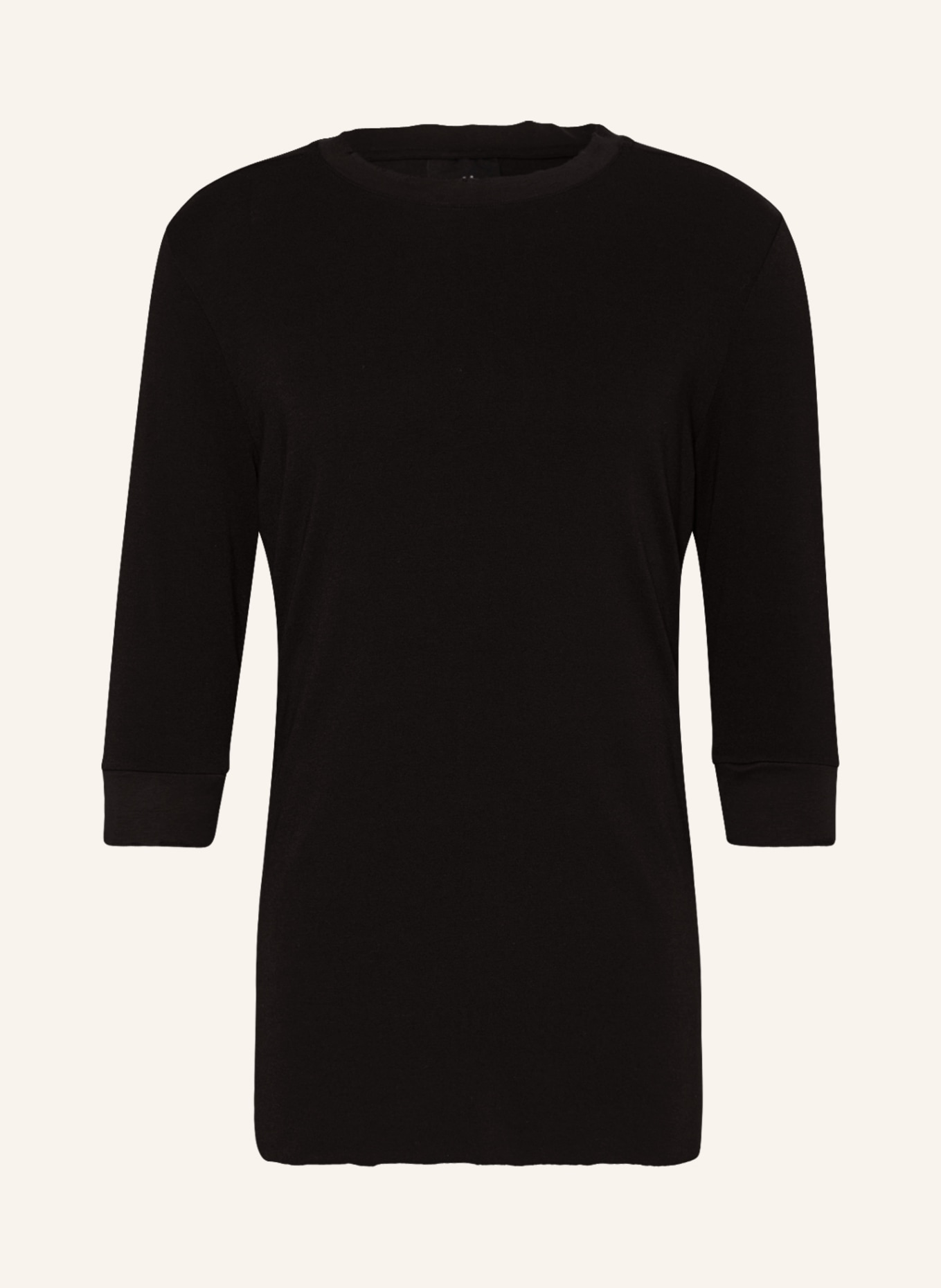 thom/krom Shirt with 3/4 sleeves, Color: BLACK (Image 1)