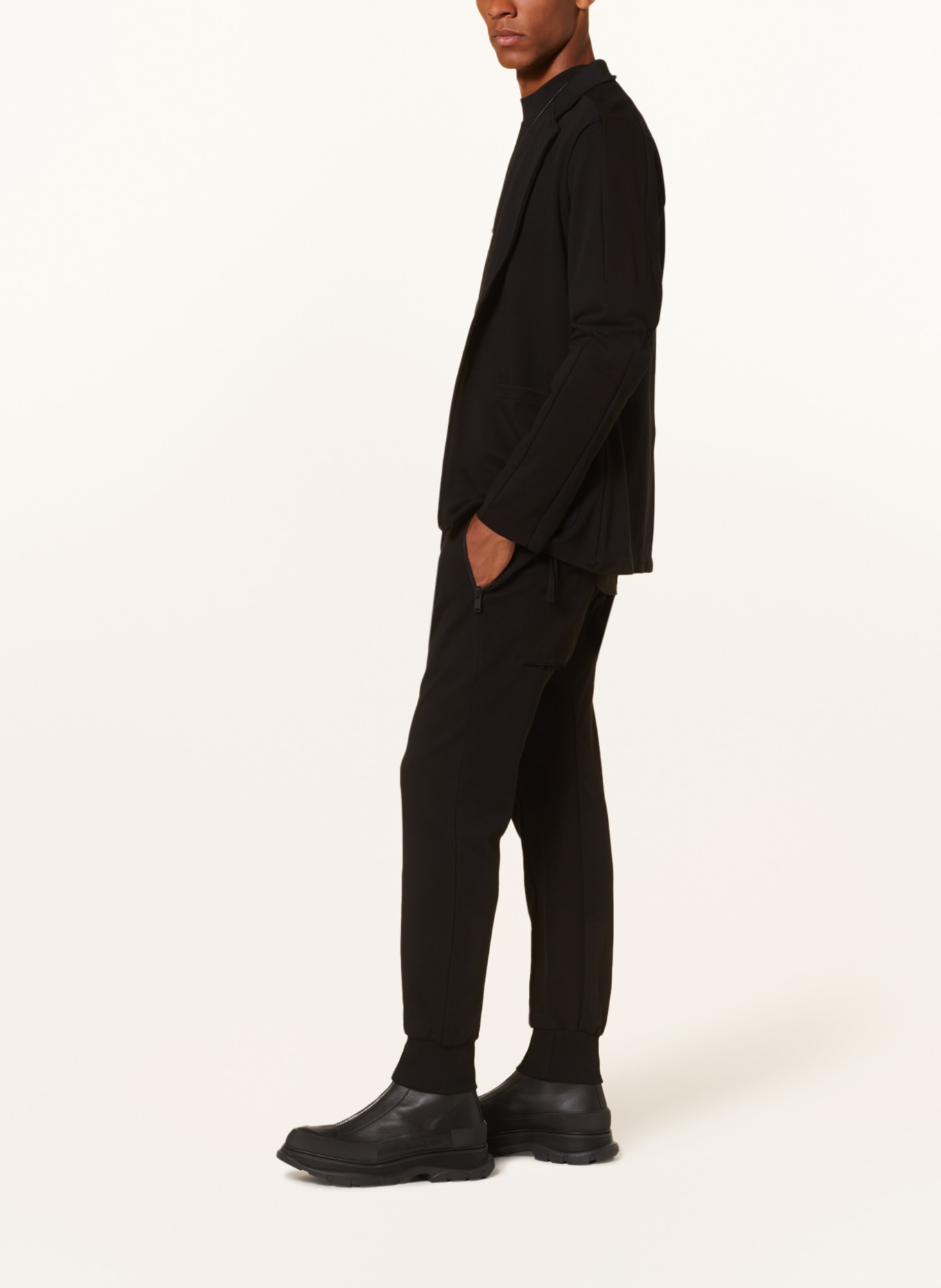 thom/krom Spodnie w stylu dresowym extra slim fit, Kolor: CZARNY (Obrazek 4)