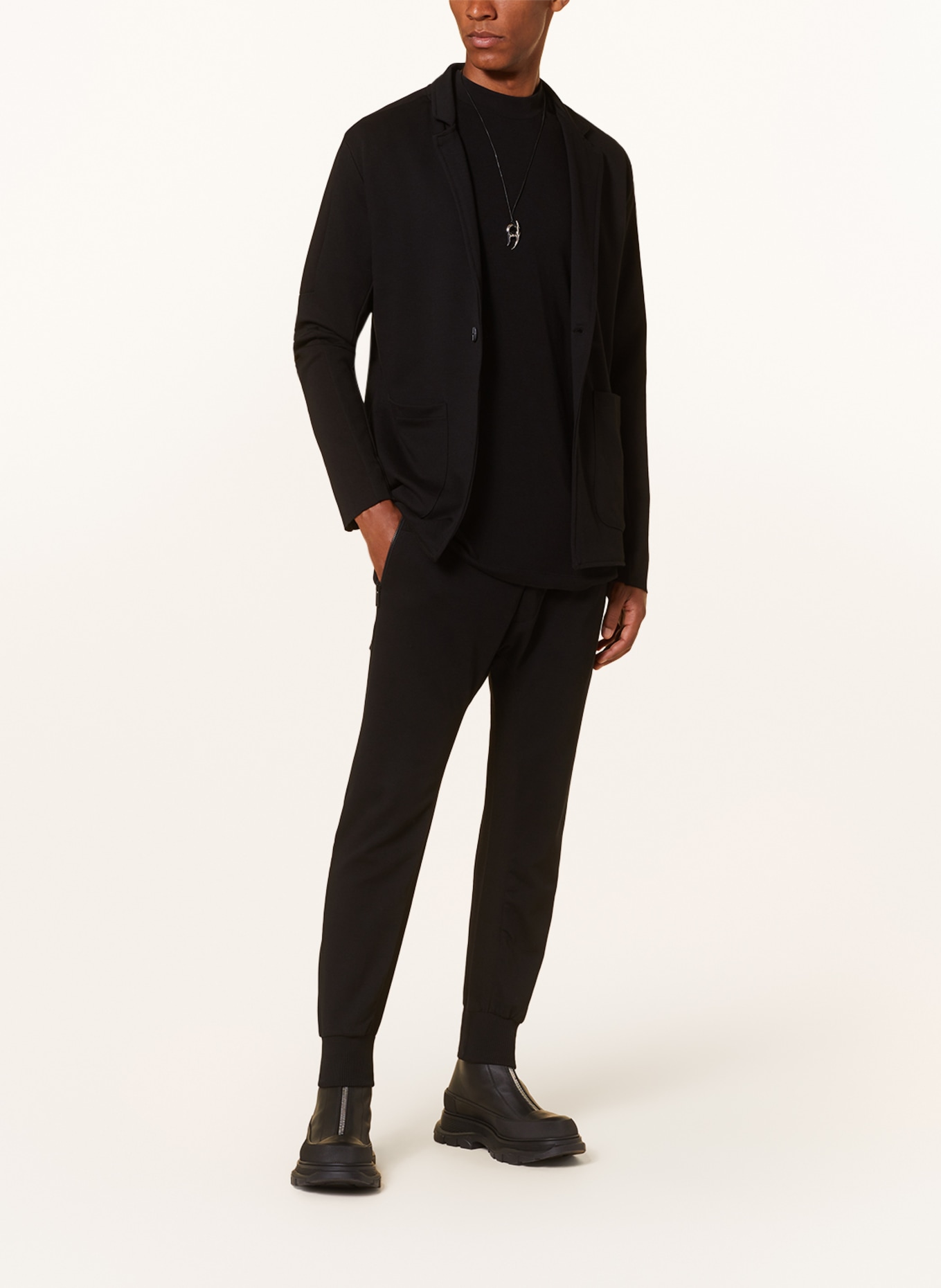 thom/krom Jersey jacket extra slim fit, Color: BLACK (Image 2)