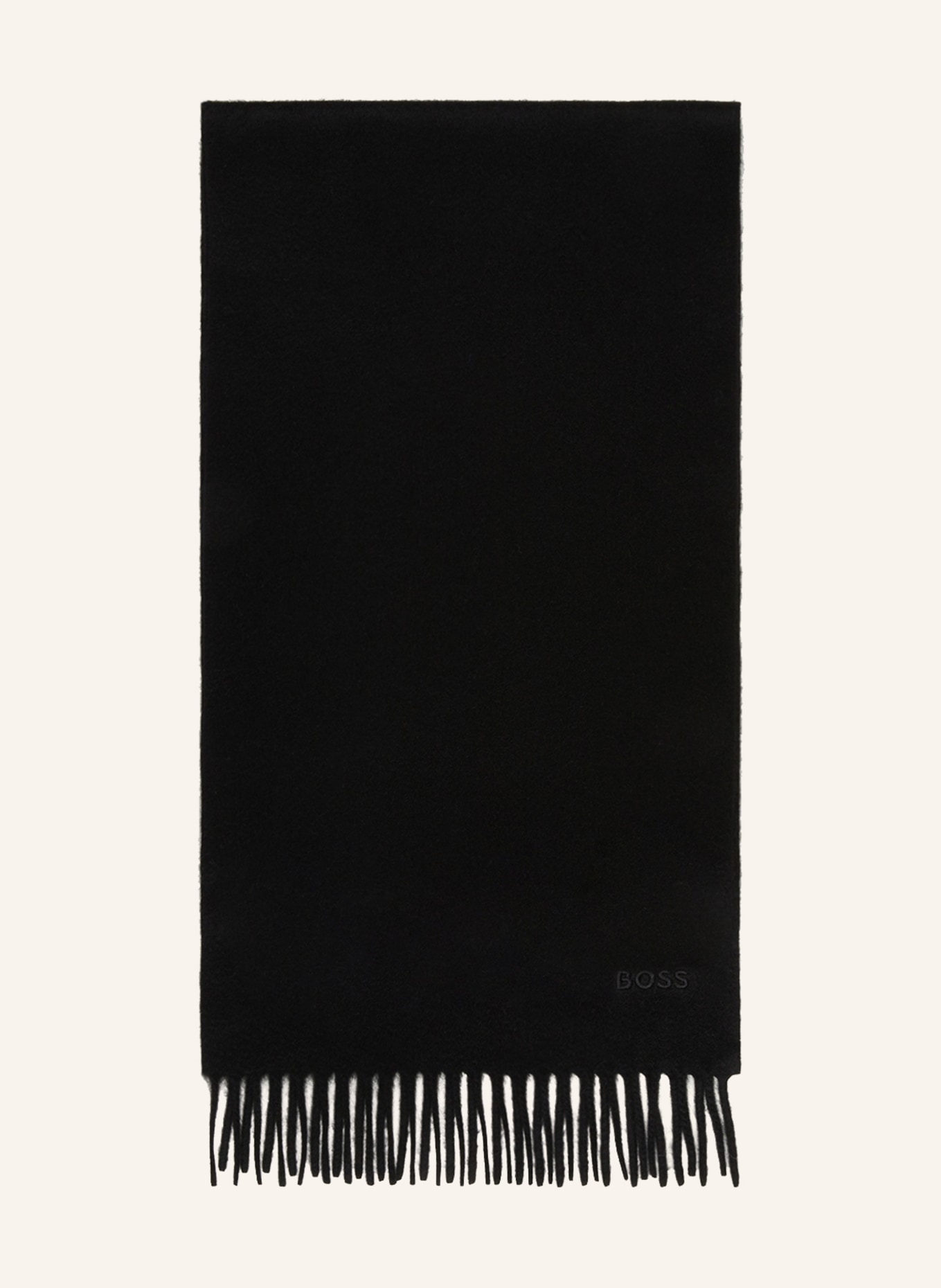 BOSS Cashmere-Schal T-SCOTTAS, Farbe: SCHWARZ (Bild 1)