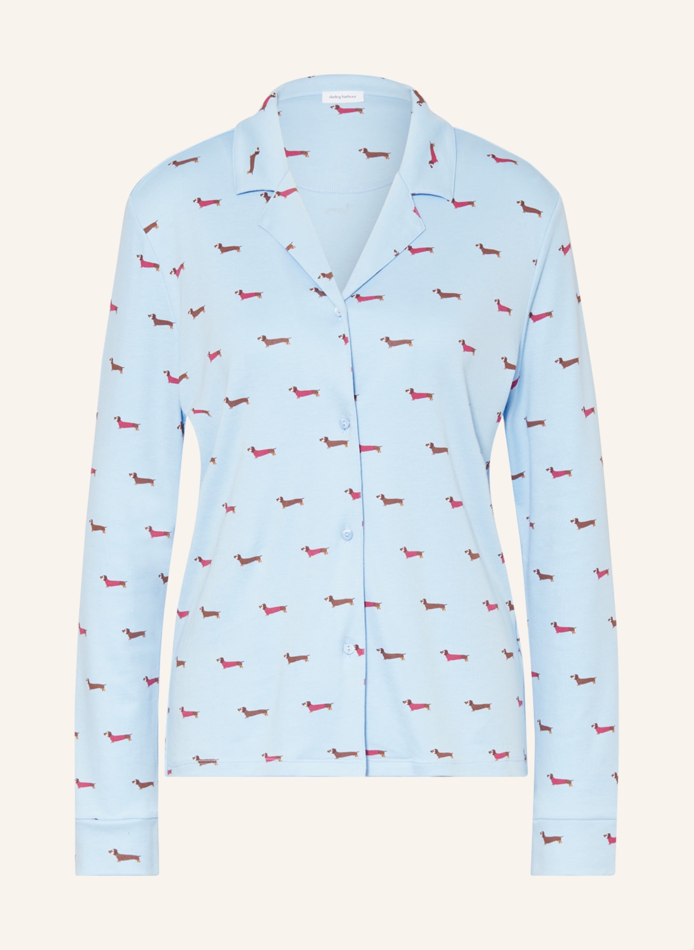 darling harbour Pajama shirt, Color: LIGHT BLUE (Image 1)