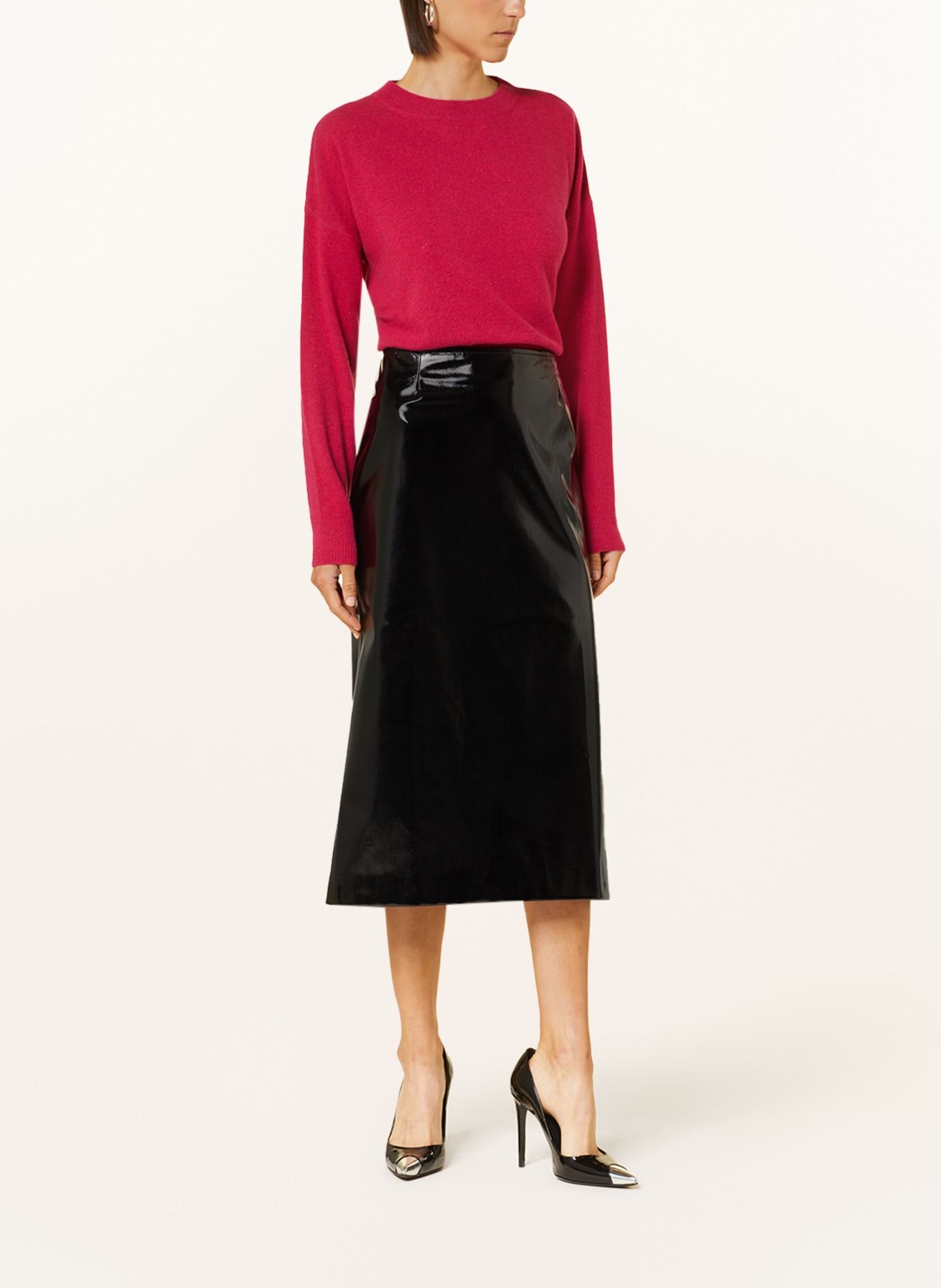 ottod'ame Skirt in leather look, Color: BLACK (Image 2)