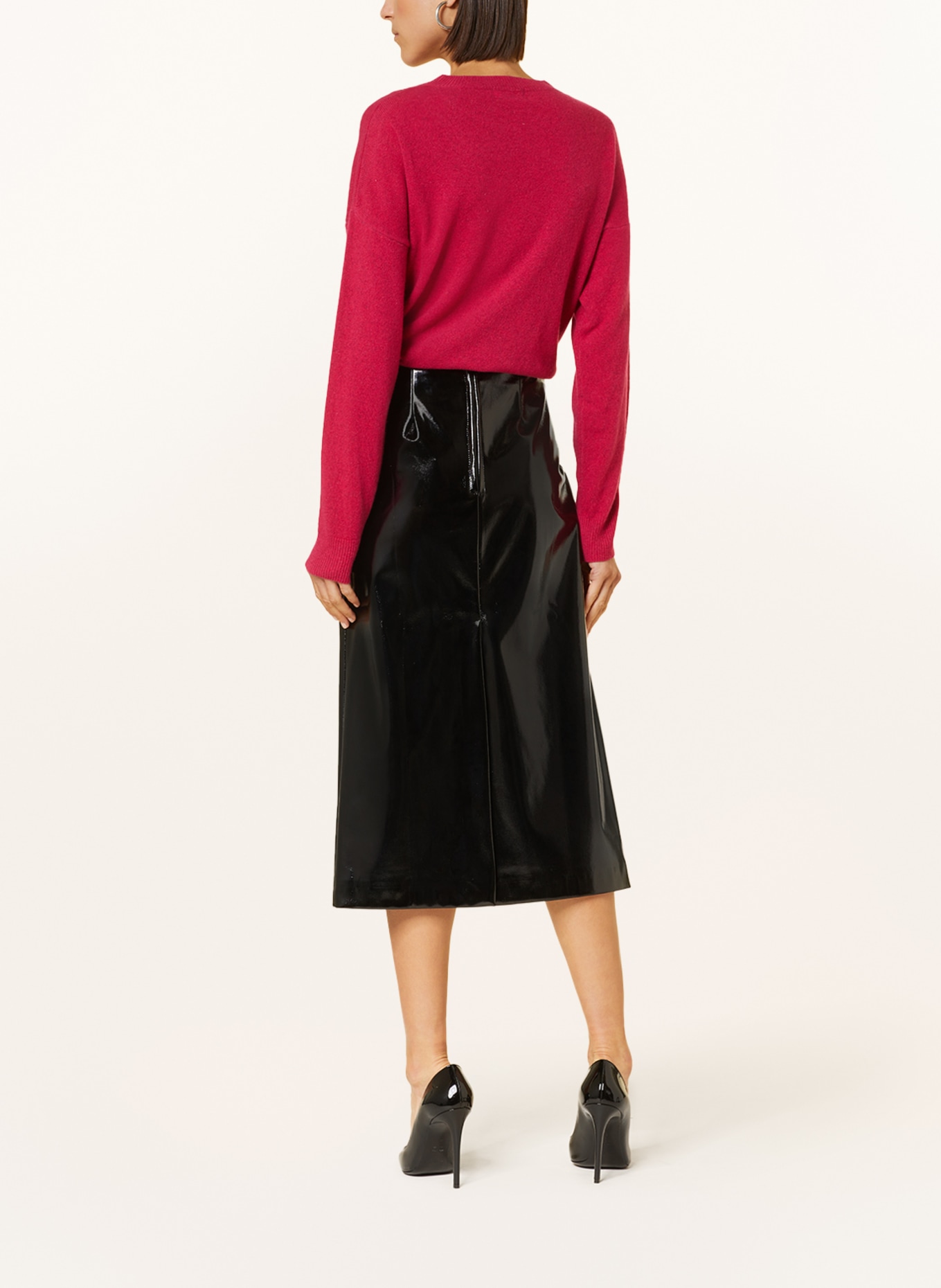 ottod'ame Skirt in leather look, Color: BLACK (Image 3)