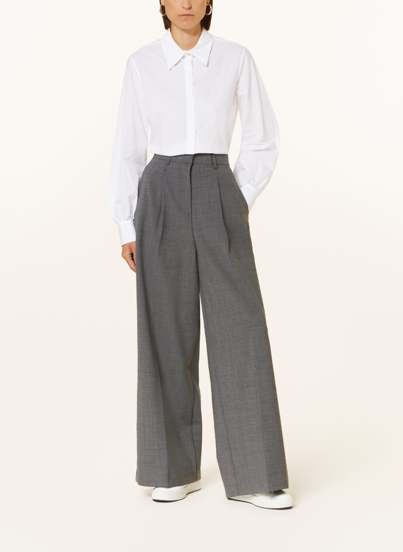 ottod'ame Wide leg trousers, Color: GRAY (Image 2)